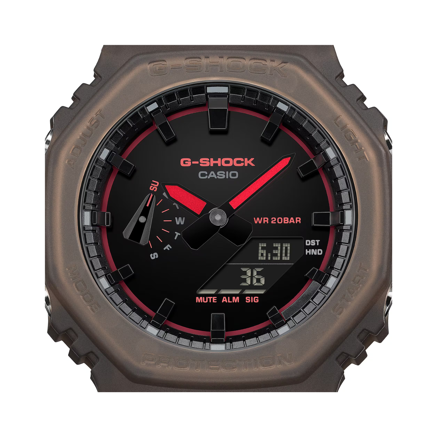 Reloj Análogo Digital Casual Chocolate de Hombre