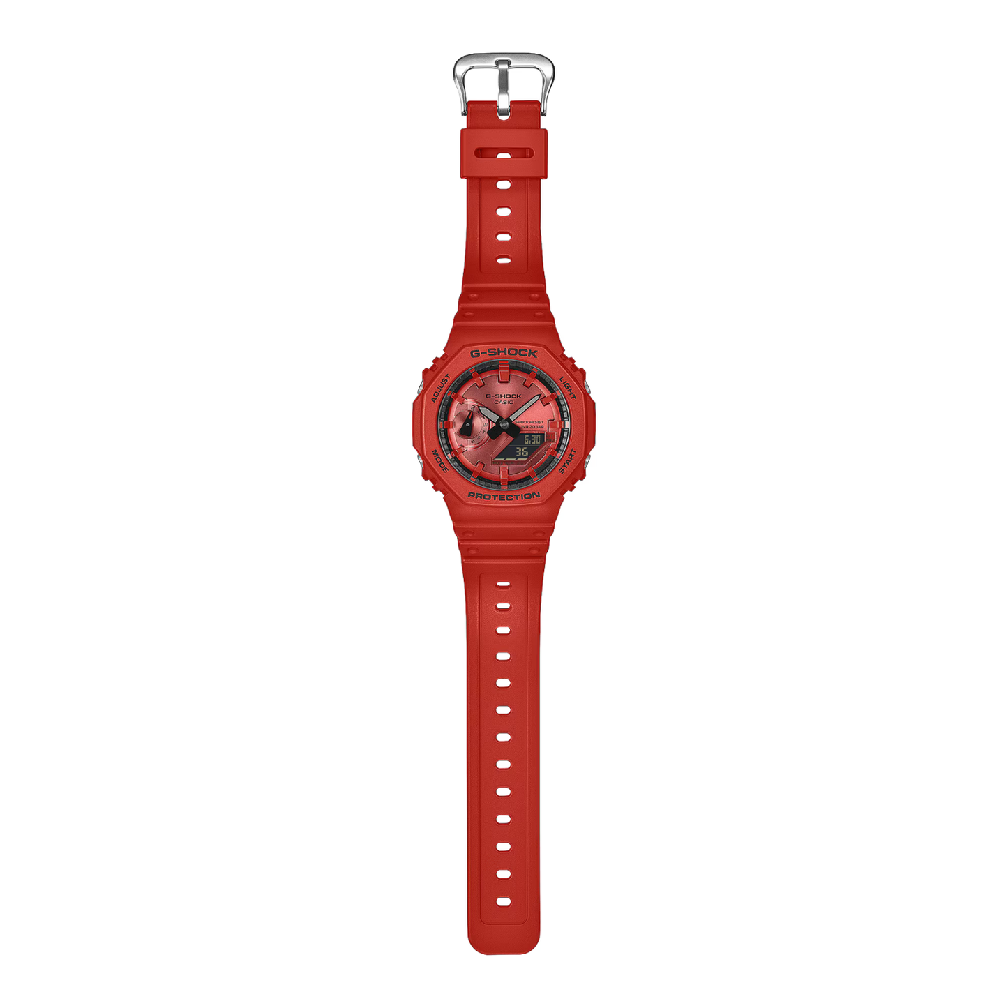 Reloj Análogo Digital Casual Rojo de Hombre