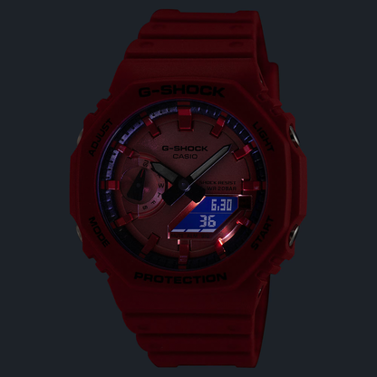 Reloj Análogo Digital Casual Rojo de Hombre