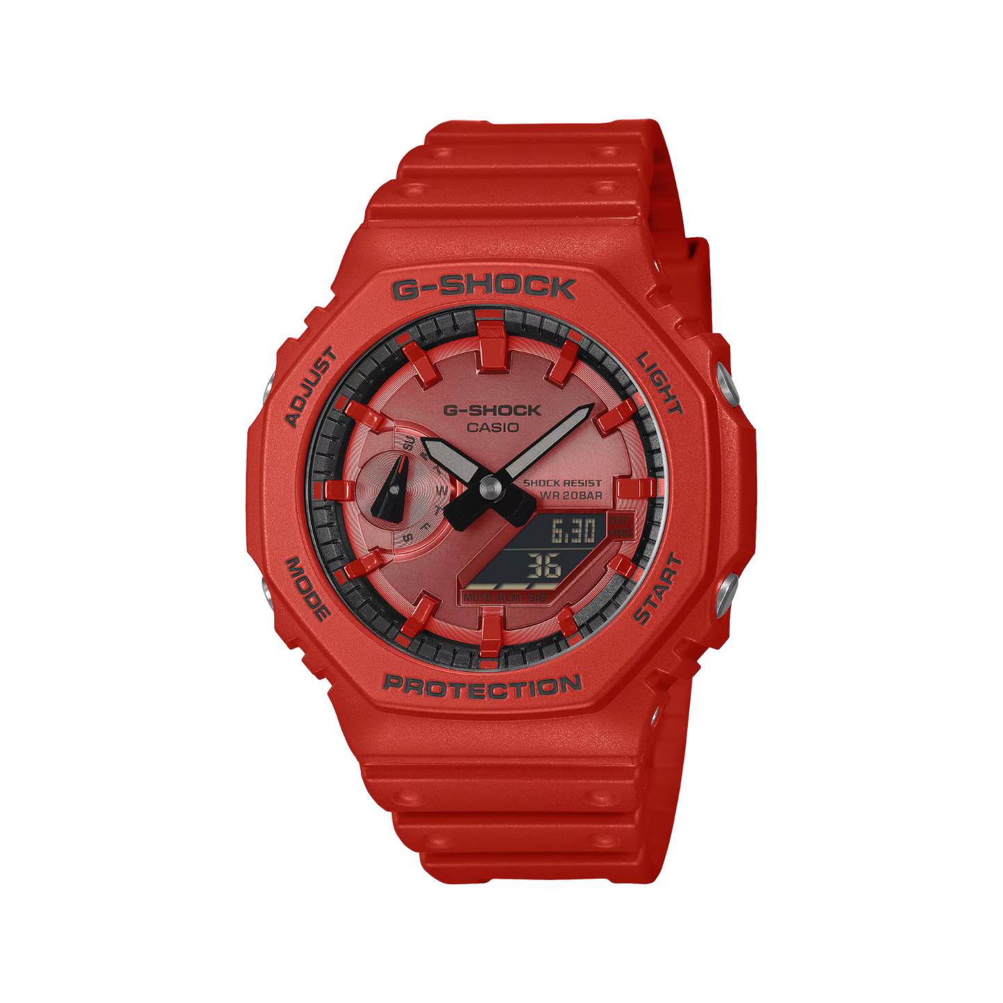 Reloj Análogo Digital Casual Rojo de Hombre