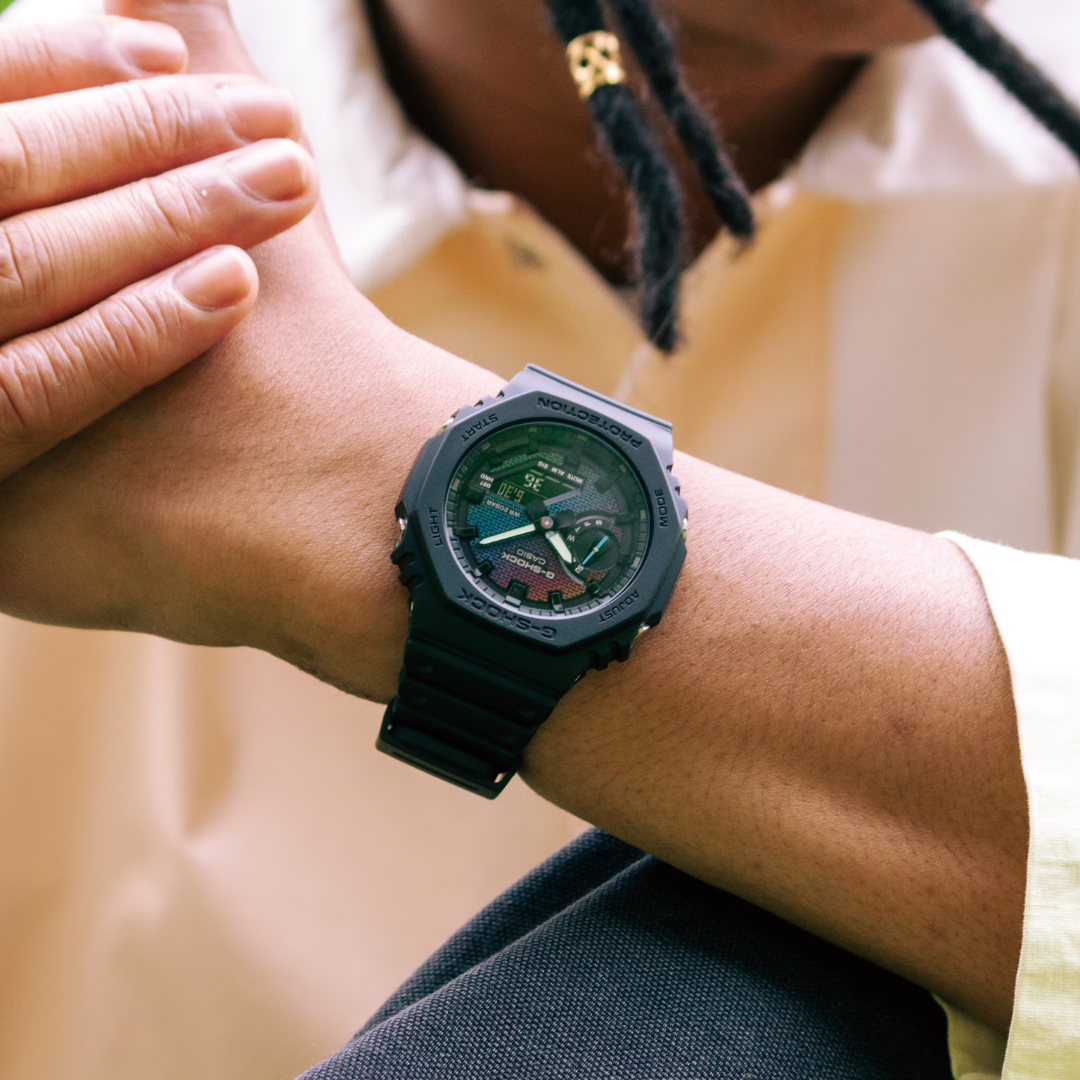 Reloj Análogo Digital Casual Negro de Hombre