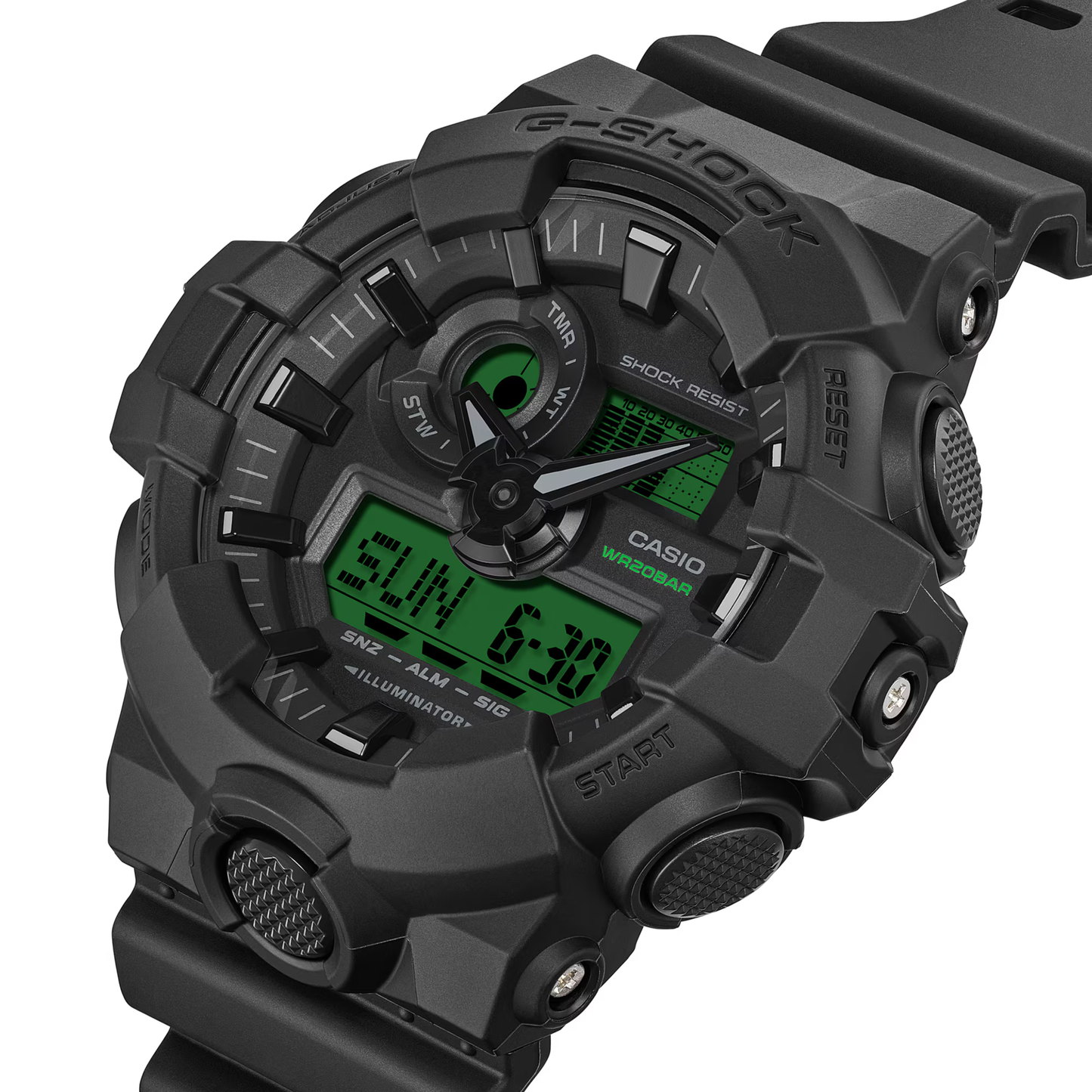 Reloj Análogo Digital Deportivo Negro de Hombre