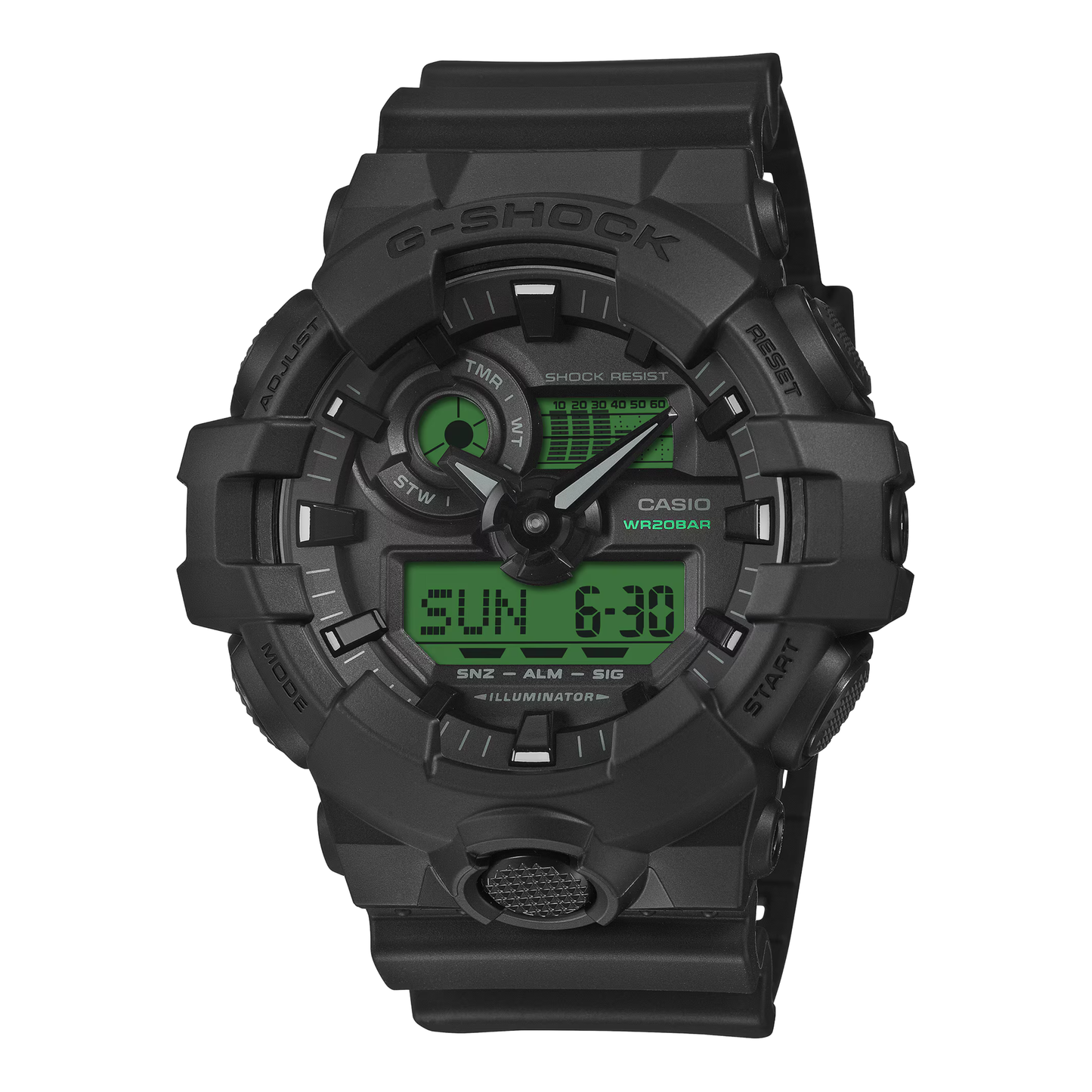 Reloj Análogo Digital Deportivo Negro de Hombre