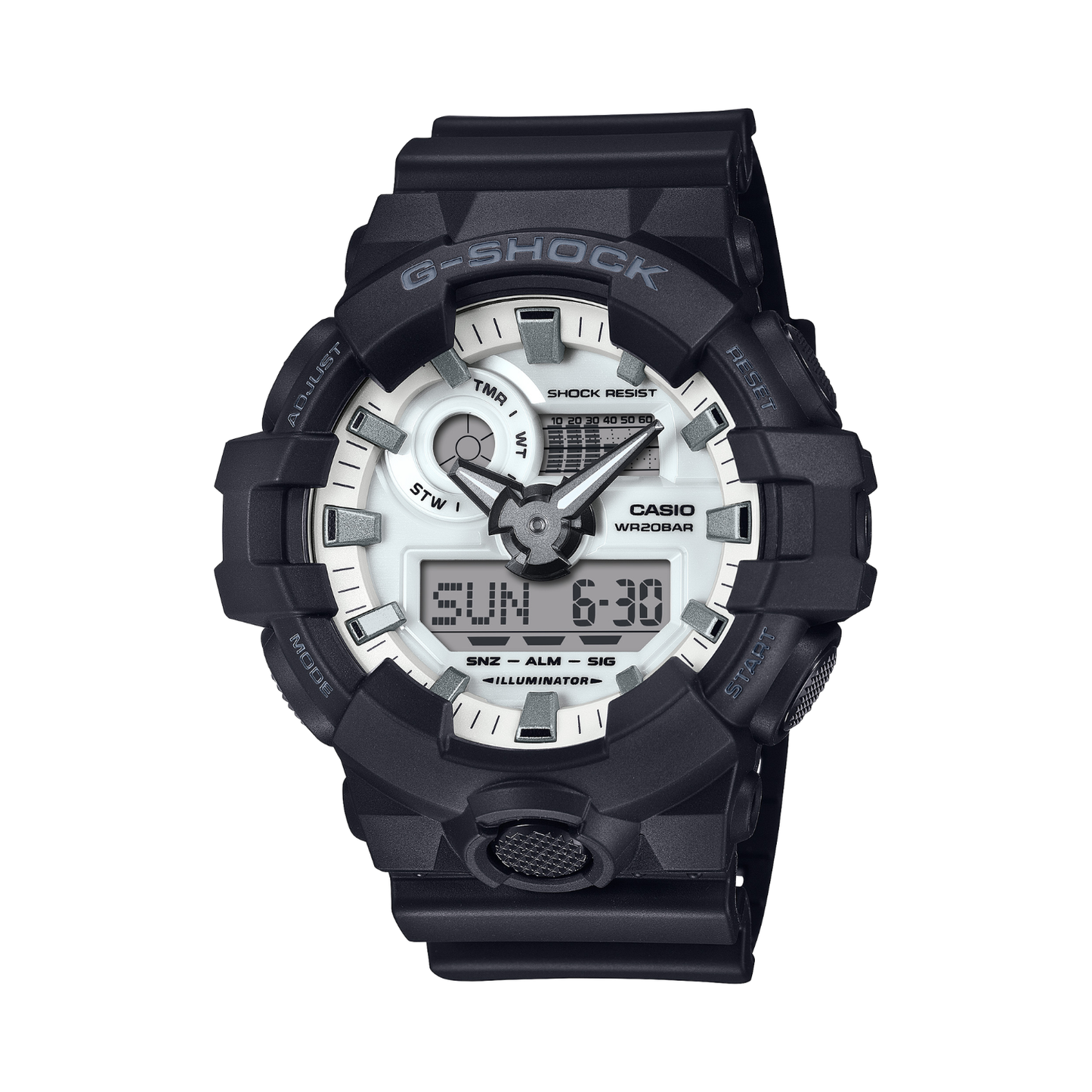 Reloj Análogo Digital Deportivo Negro de Hombre