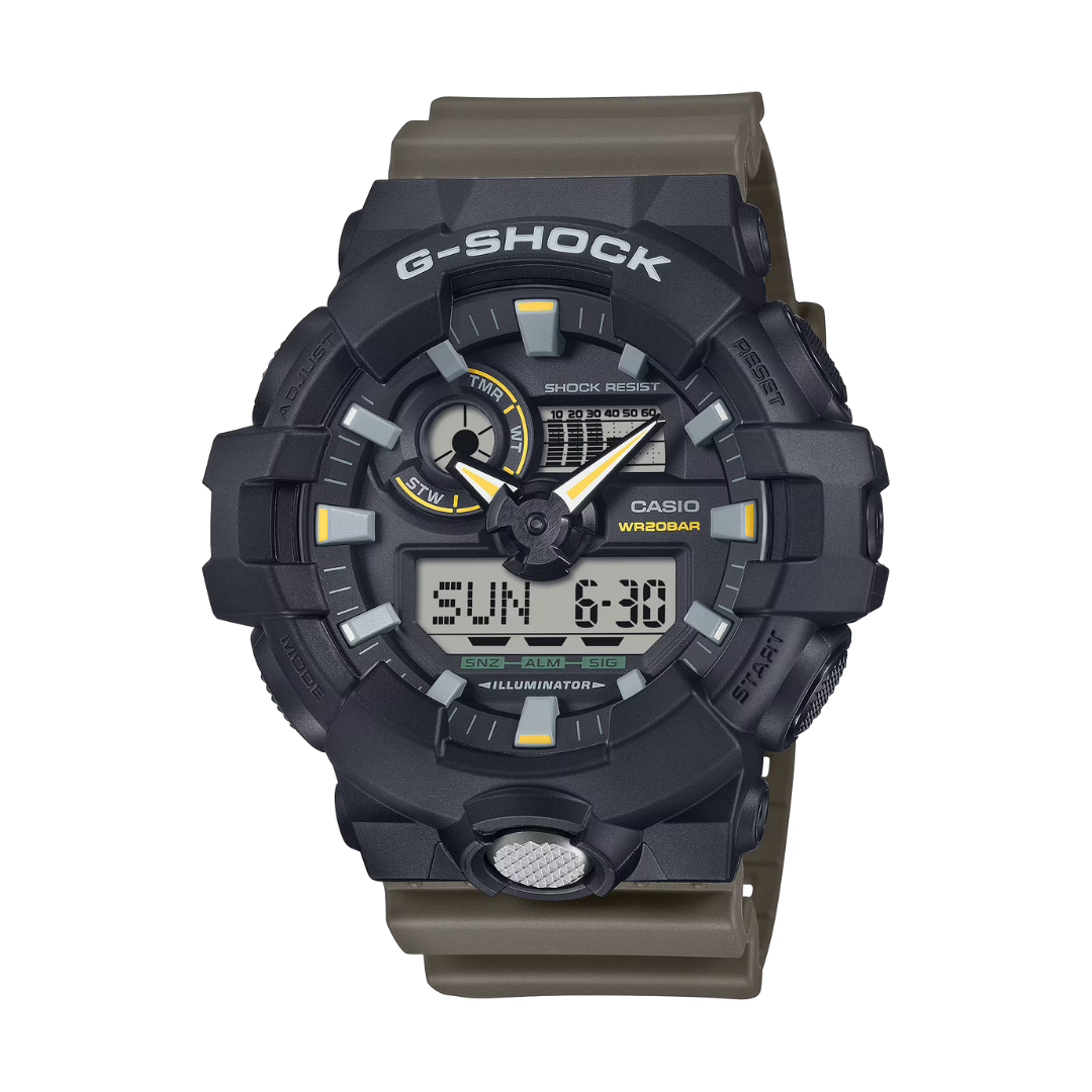Reloj Análogo Digital Casual Negro de Hombre