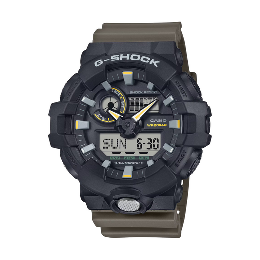 Reloj Análogo Digital Casual Negro de Hombre