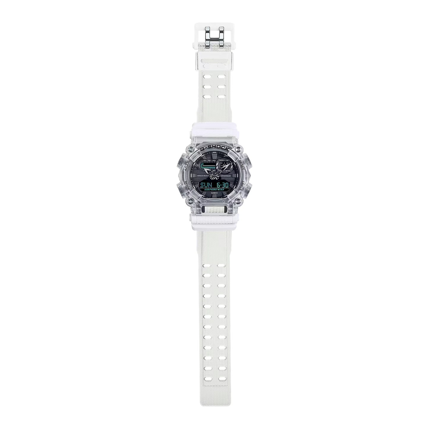 Reloj Análogo Digital Deportivo Transparente de Hombre Serie Sound Wave