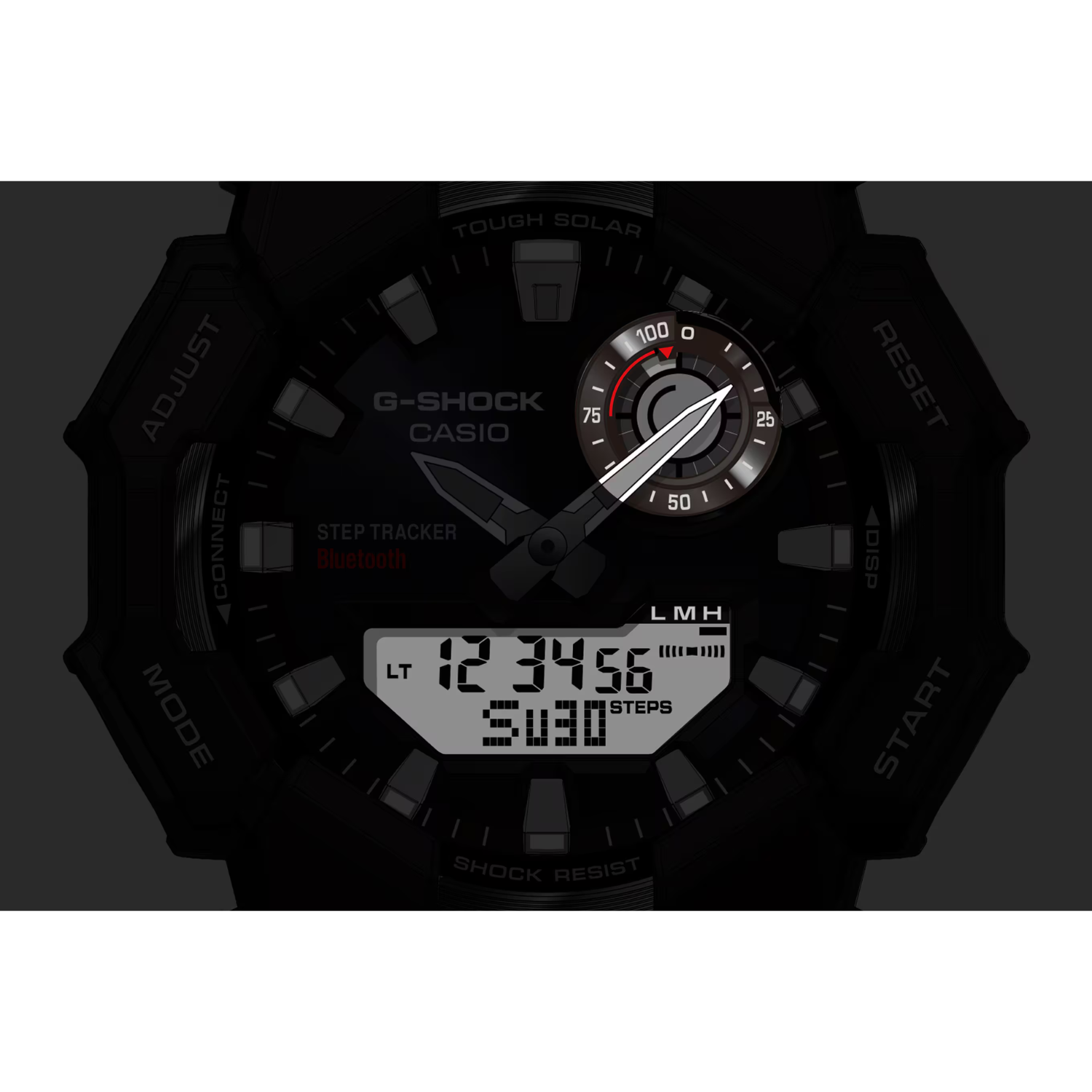 Reloj Análogo Digital Deportivo Negro de Hombre – Relojín Panamá