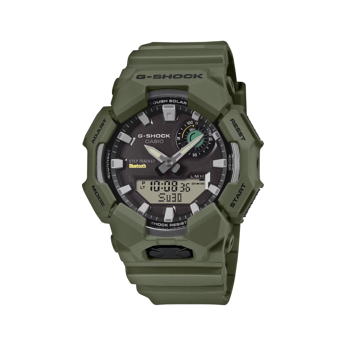 Reloj Análogo Digital Deportivo Verde de Hombre