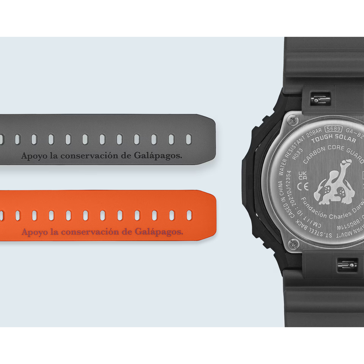Reloj Análogo Digital Sport Naranja de Hombre Modelo de Colaboración de la Fundación Charles Darwin