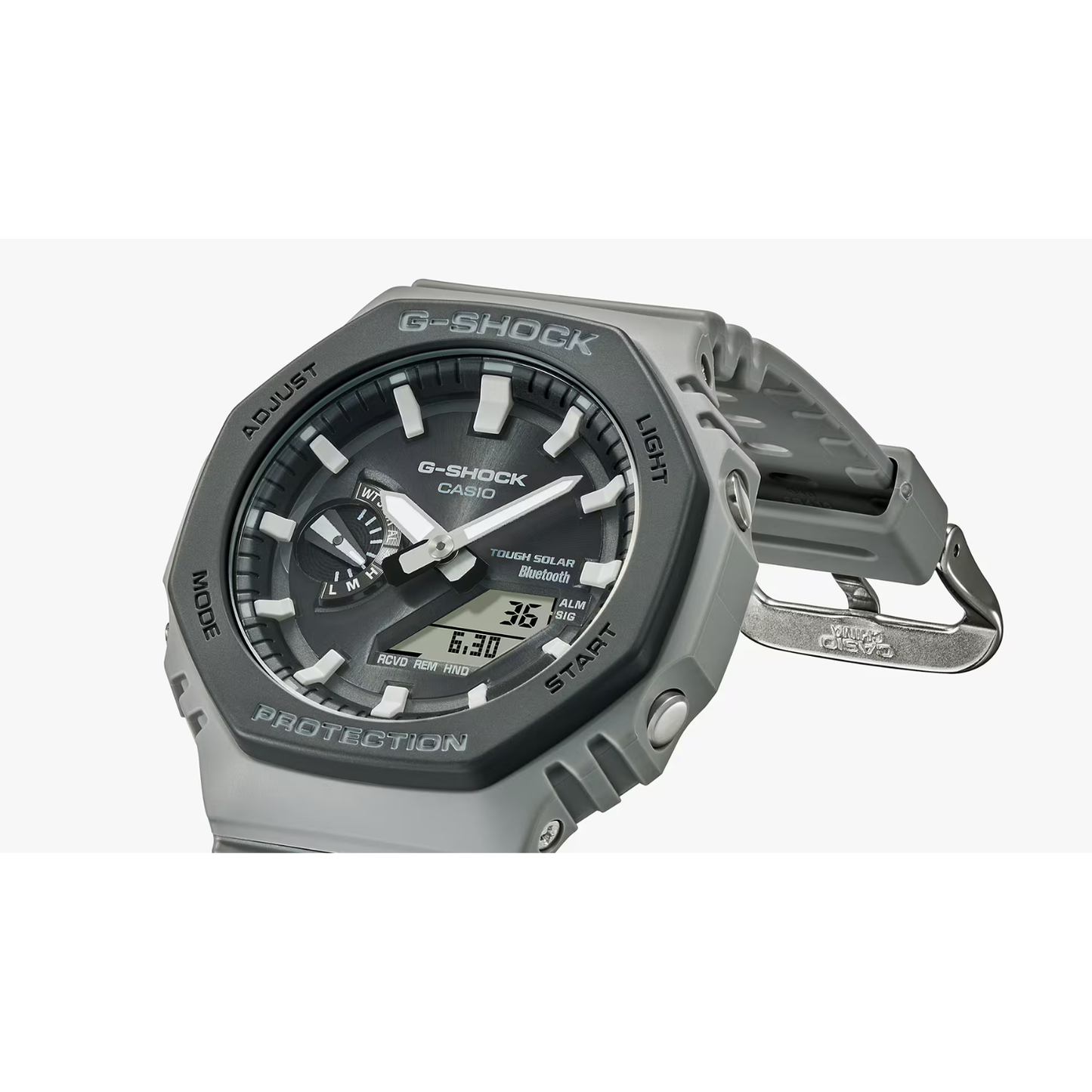 Reloj Análogo Digital Casual Gris Oscuro de Hombre