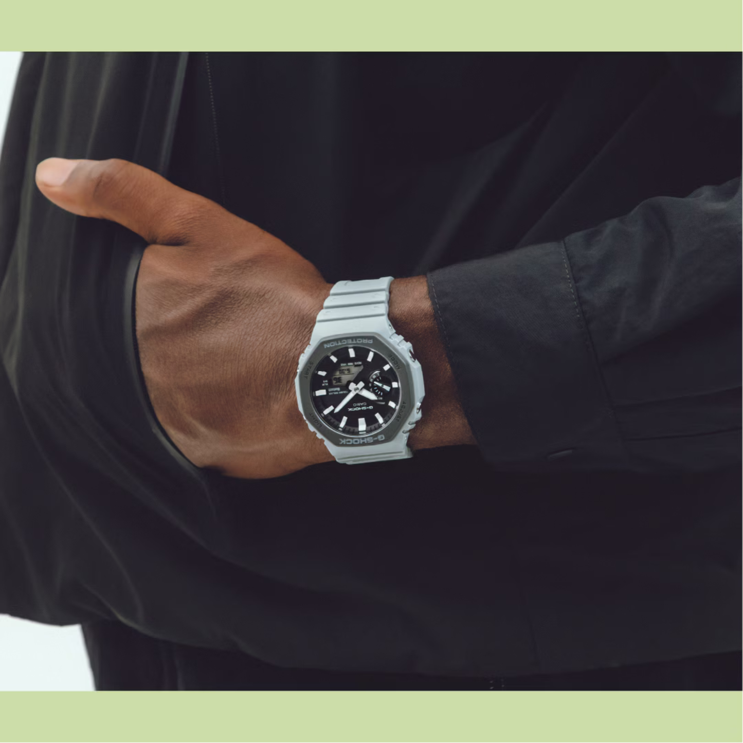 Reloj Análogo Digital Casual Gris Oscuro de Hombre