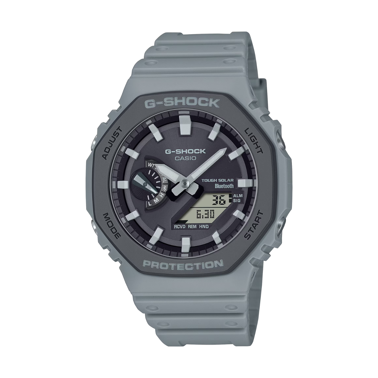 Reloj Análogo Digital Casual Gris Oscuro de Hombre