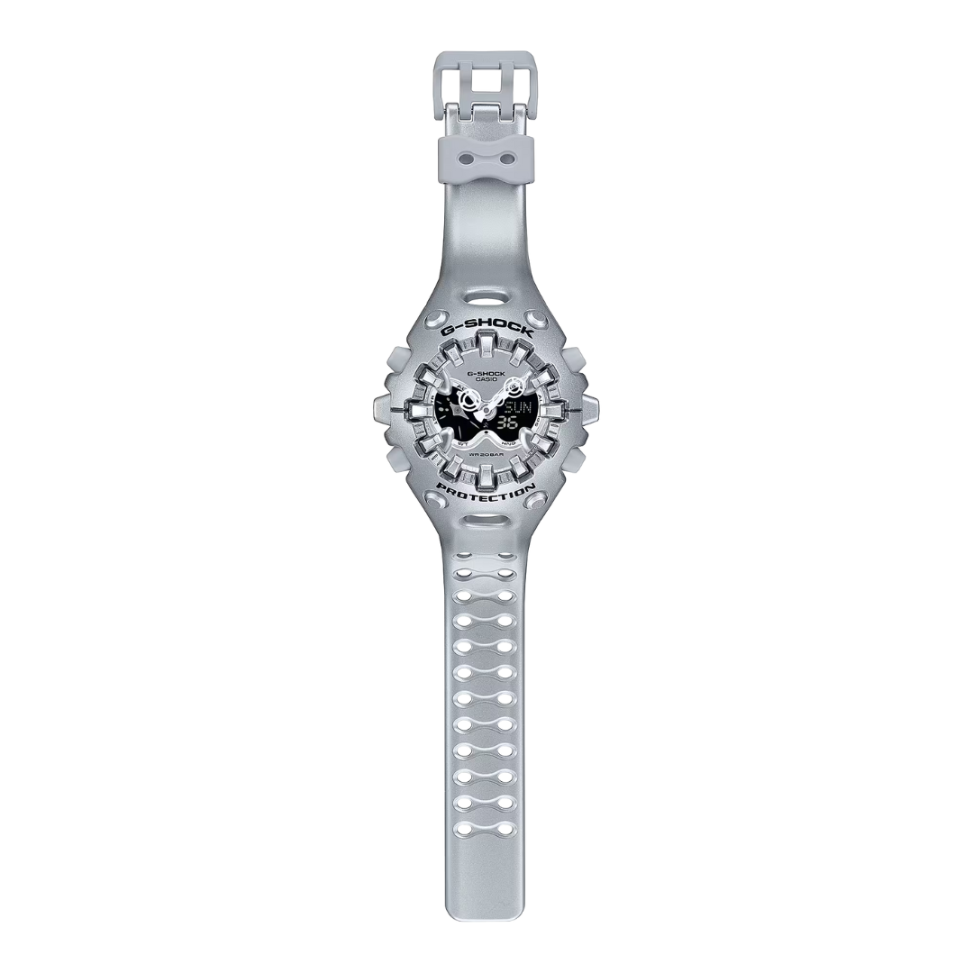 Reloj Análogo Digital Casual/Juvenil Plata Metalizado de Hombre