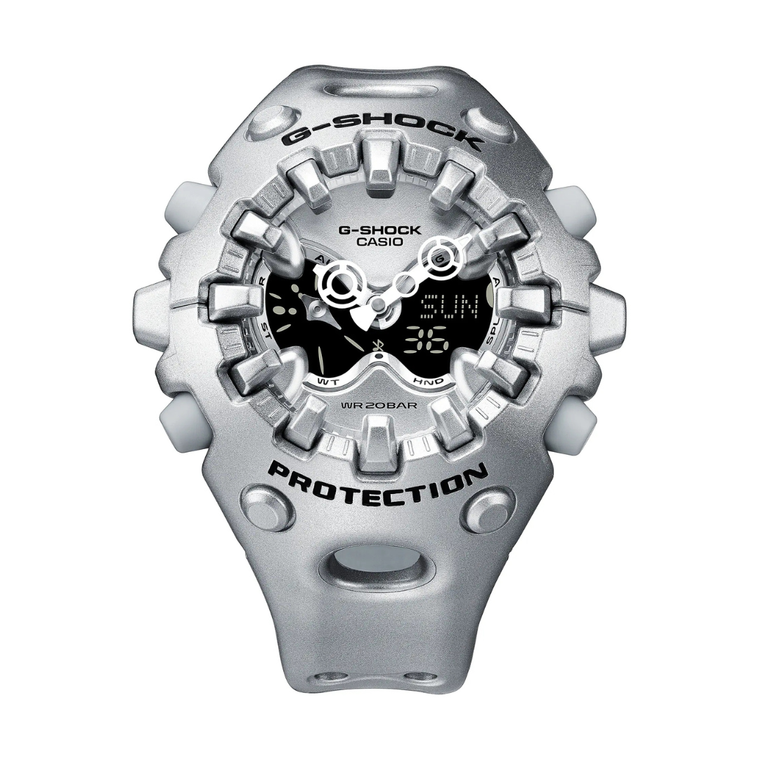 Reloj Análogo Digital Casual/Juvenil Plata Metalizado de Hombre