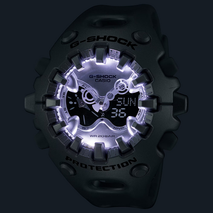 Reloj Análogo Digital Casual/Juvenil Plata Metalizado de Hombre