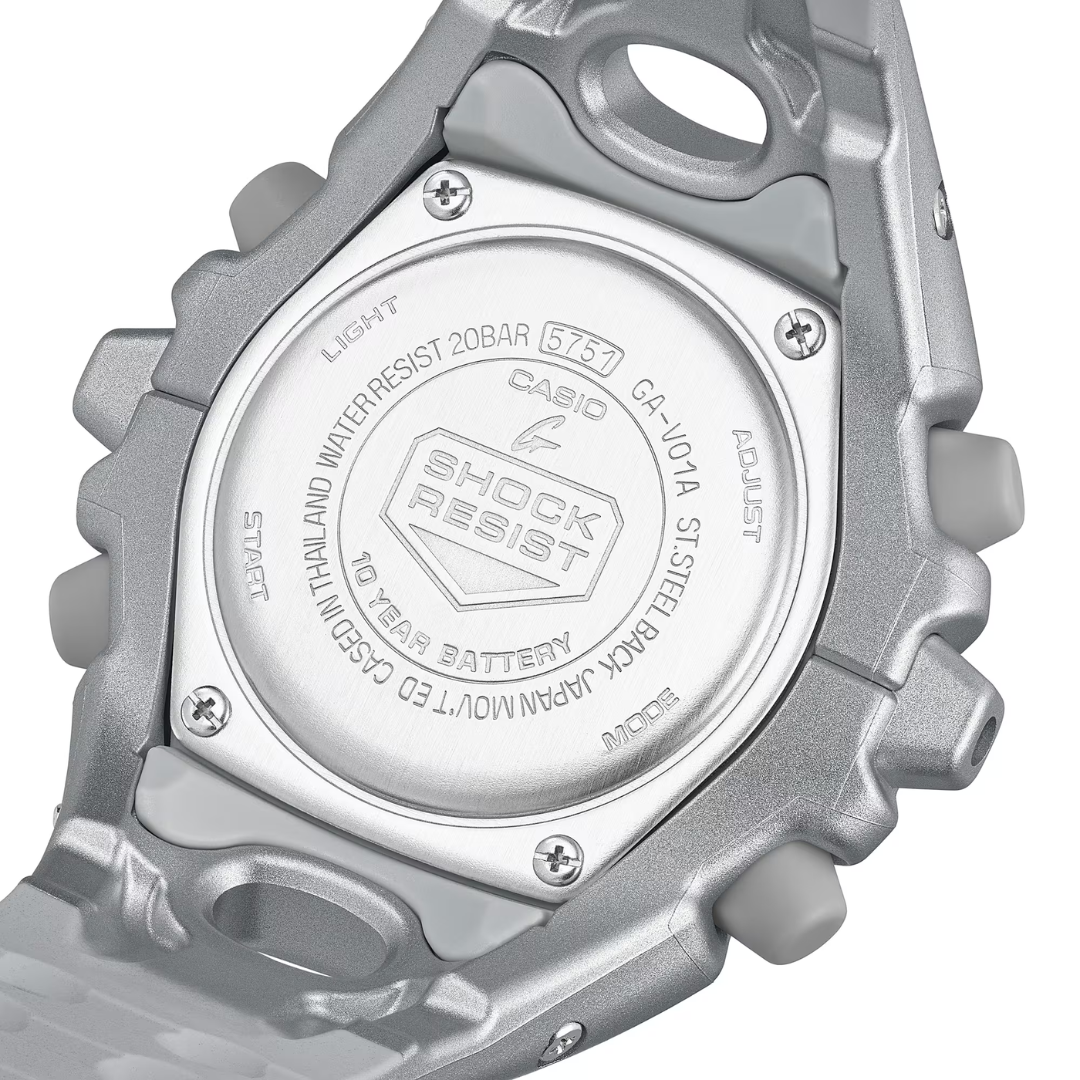 Reloj Análogo Digital Casual/Juvenil Plata Metalizado de Hombre