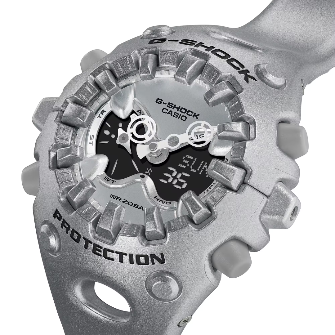 Reloj Análogo Digital Casual/Juvenil Plata Metalizado de Hombre