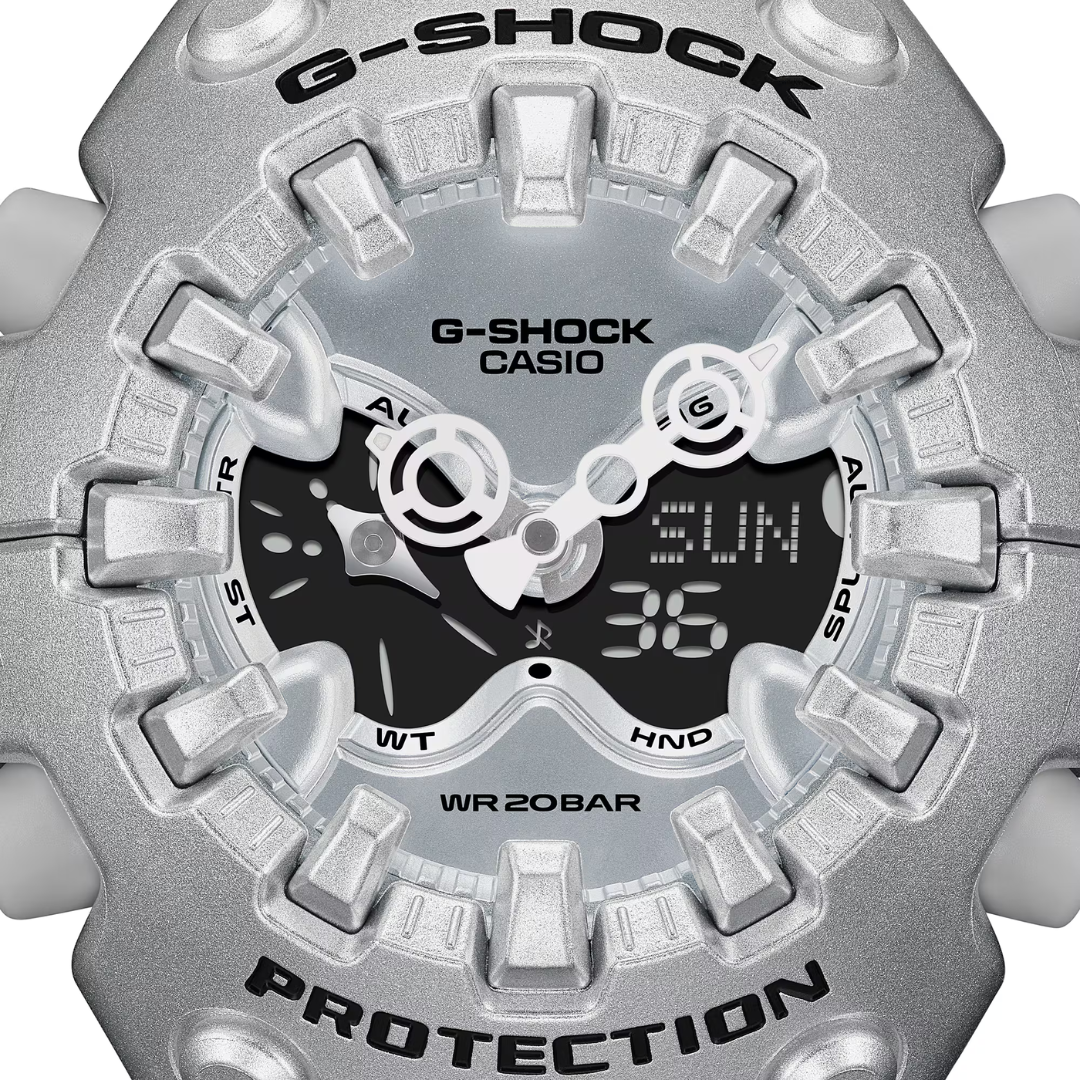 Reloj Análogo Digital Casual/Juvenil Plata Metalizado de Hombre
