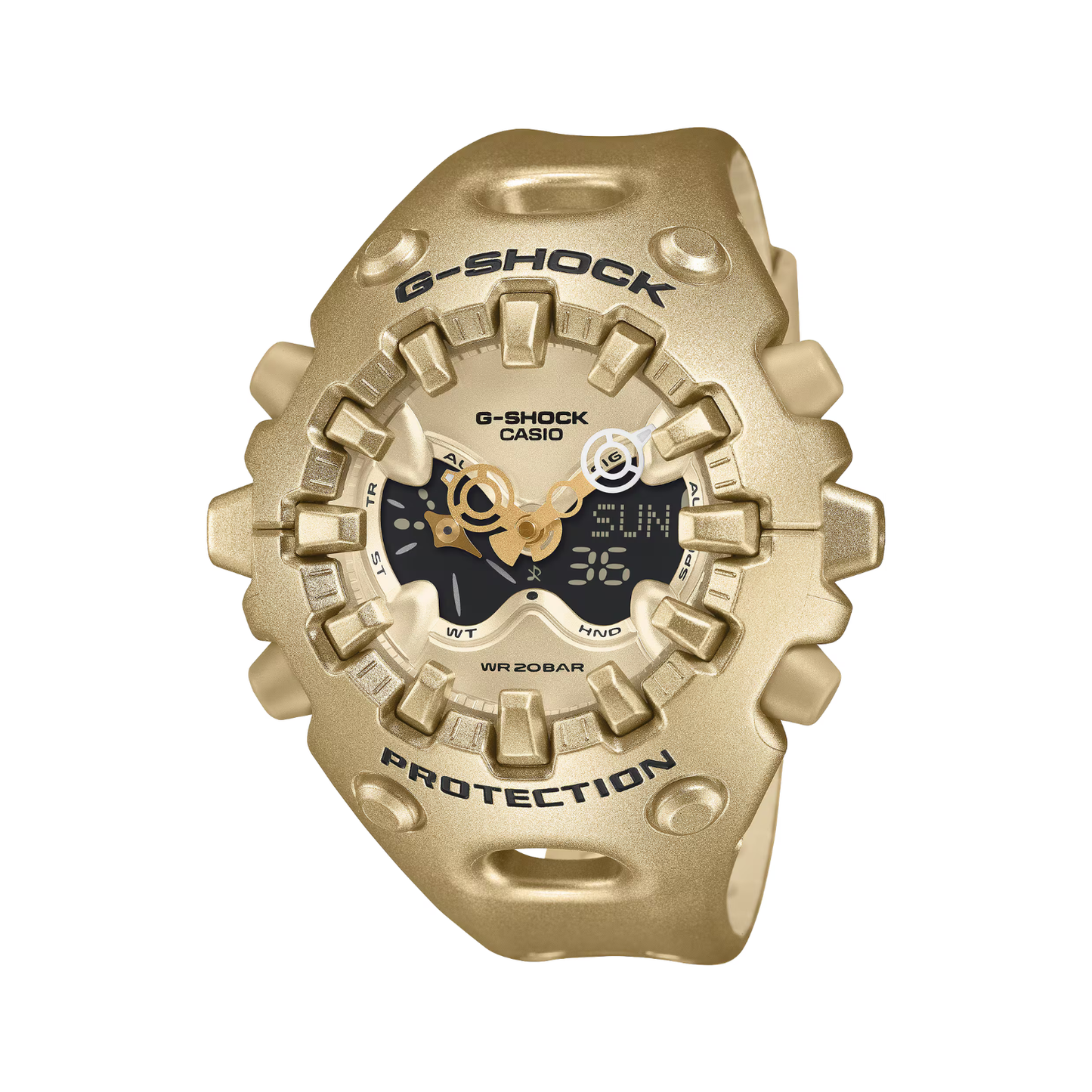 Reloj Análogo Digital Casual Dorado de Hombre