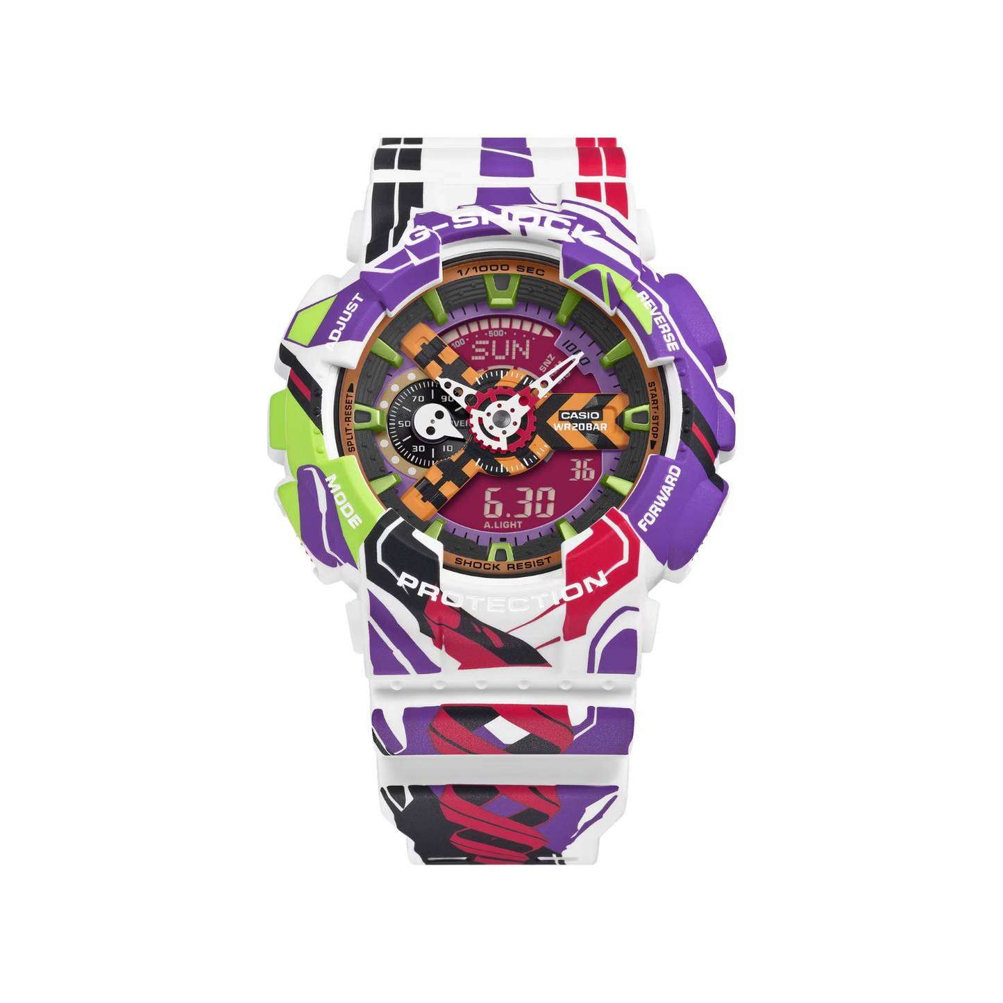 Reloj Análogo Digital Casual Colaboración Evangelion
