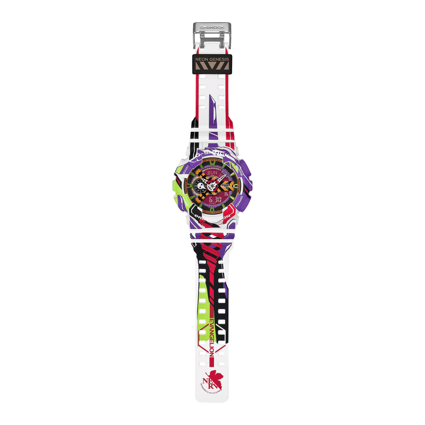 Reloj Análogo Digital Casual Colaboración Evangelion