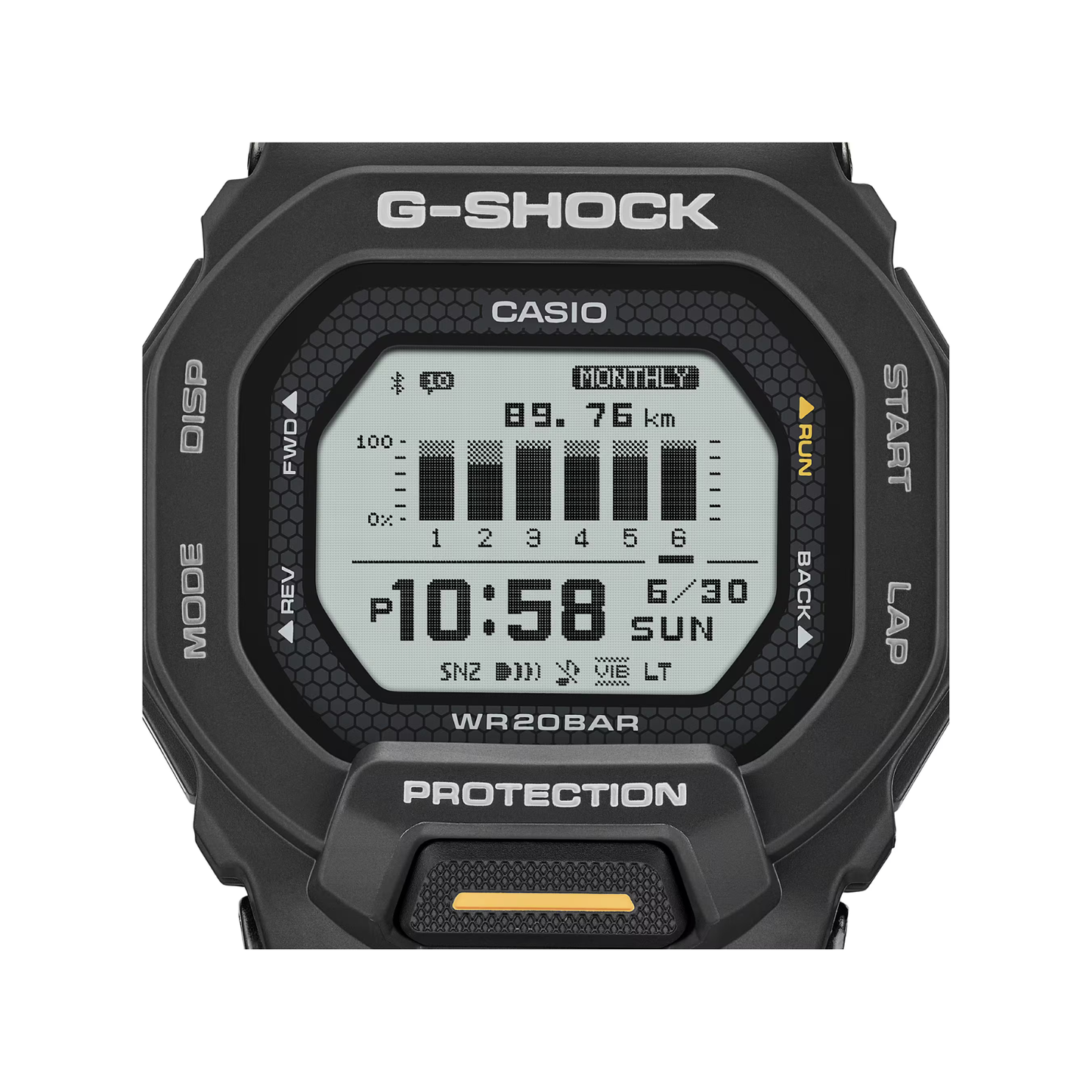 Reloj Análogo Deportivo Negro de Hombre