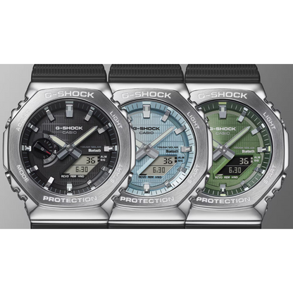 Reloj Análogo Digital Bluetooth Ejecutivo Plateado de Hombre
