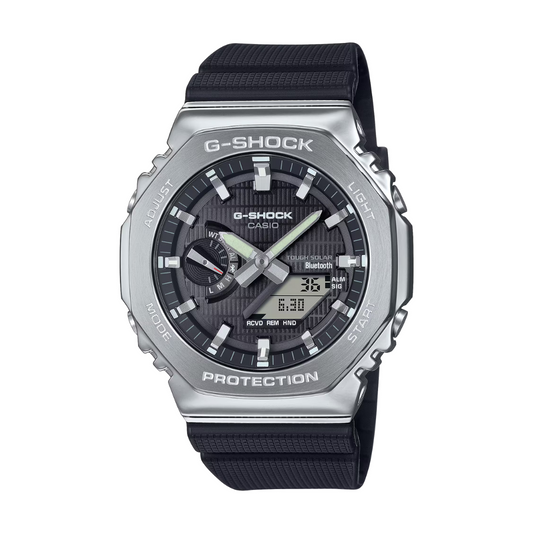 Reloj Análogo Digital Bluetooth Ejecutivo Plateado de Hombre