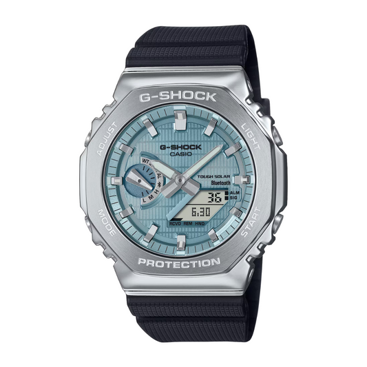 Reloj Análogo Digital Bluetooth Ejecutivo Plateado de Hombre