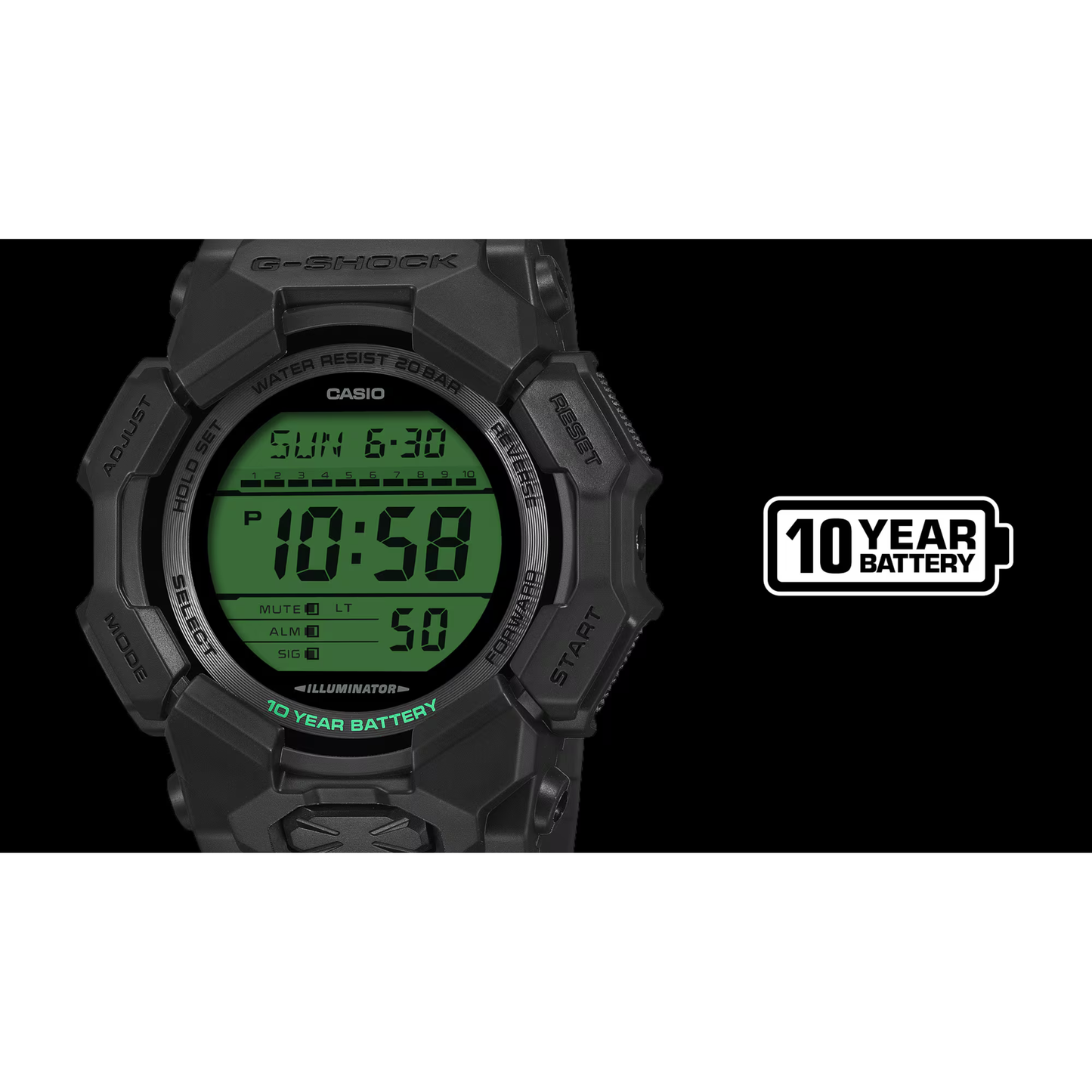 Reloj Análogo Digital Deportivo Negro de Hombre