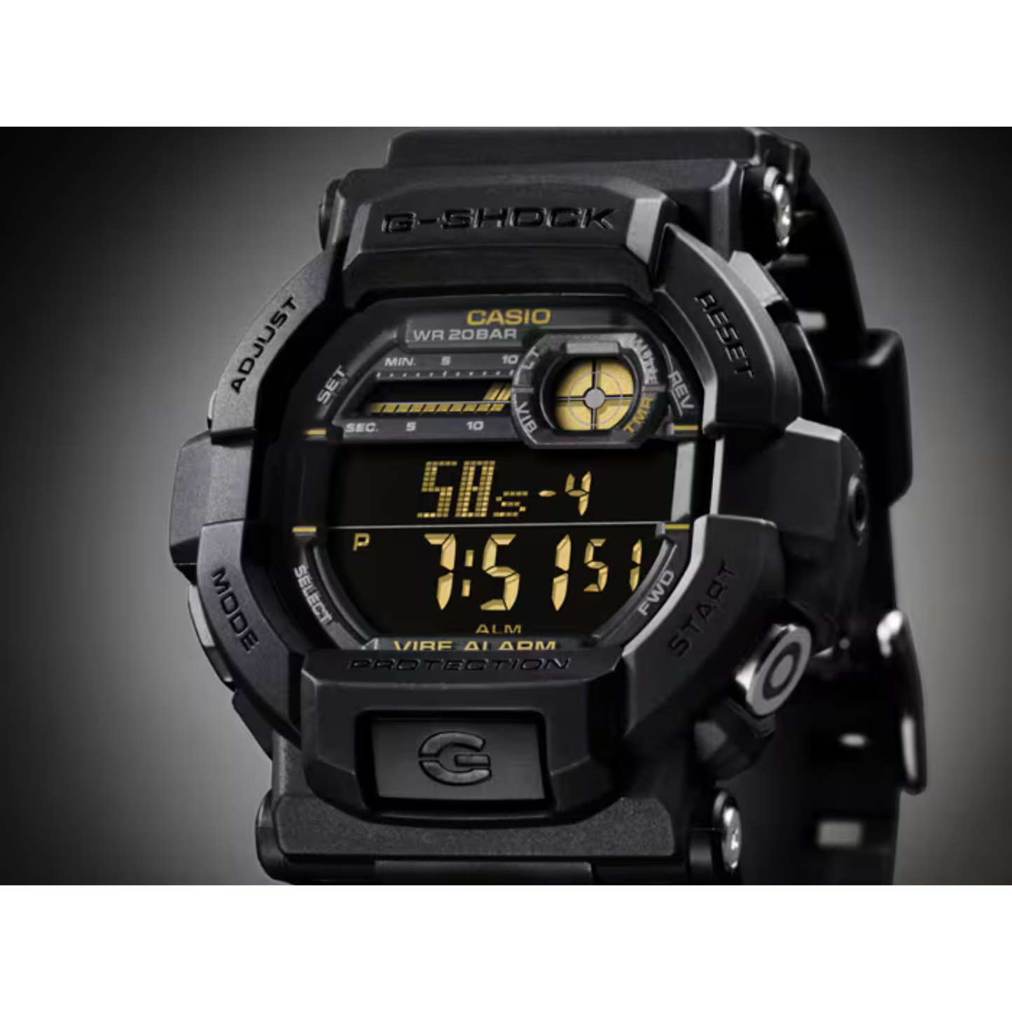 Reloj Digital Deportivo Negro de Hombre