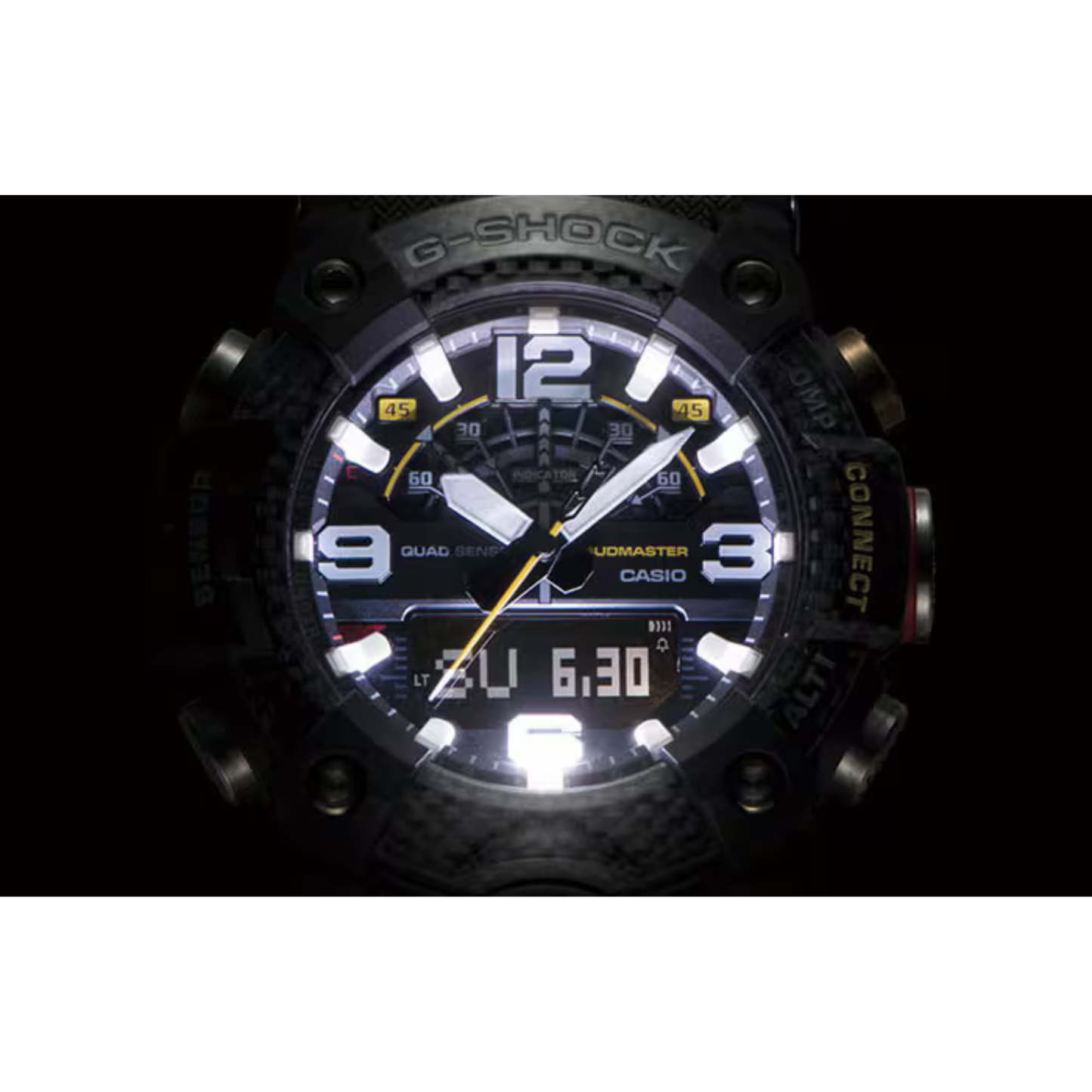 Reloj Análogo Digital Deportivo Negro de Hombre Serie Mudmaster