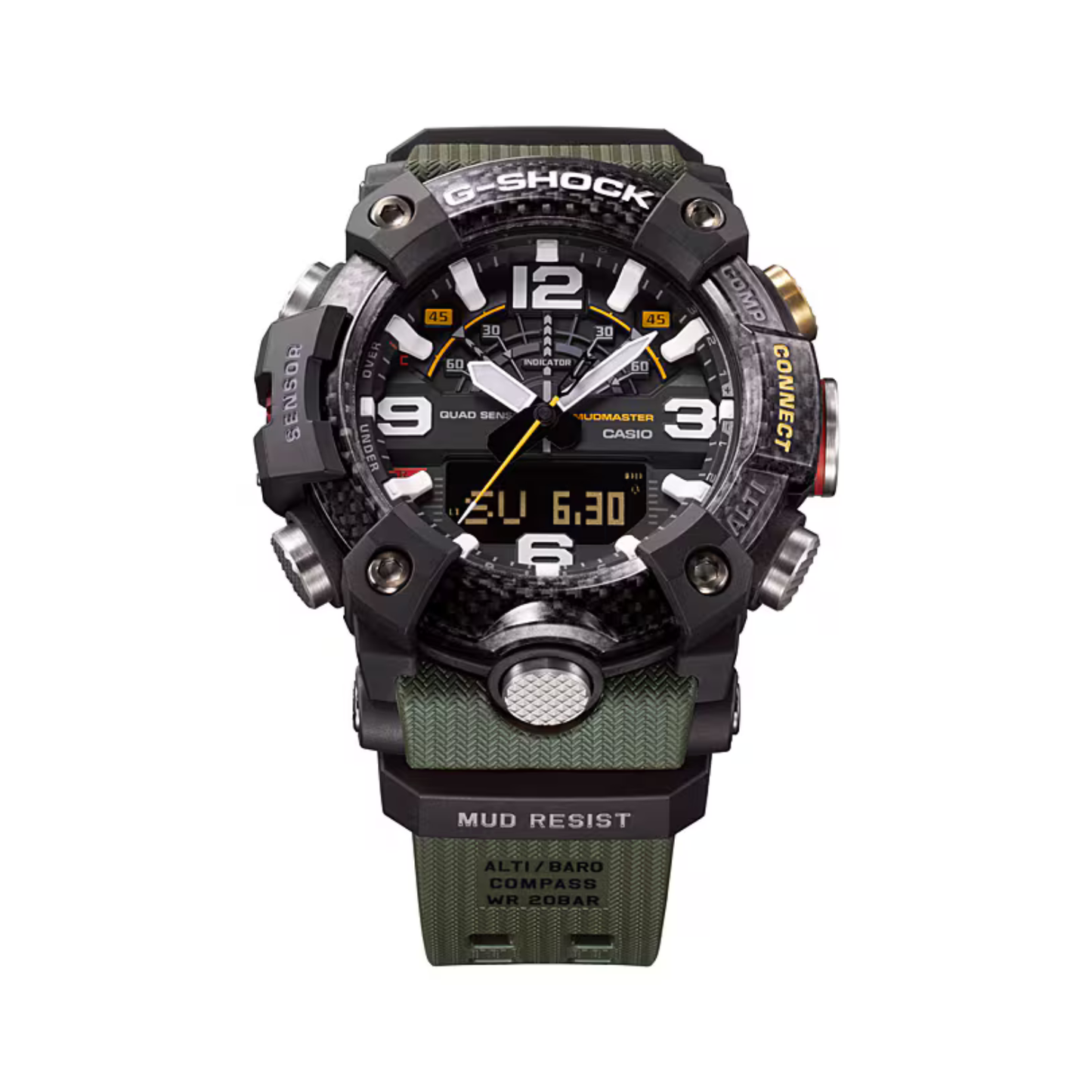 Reloj Análogo Digital Deportivo Negro de Hombre Serie Mudmaster