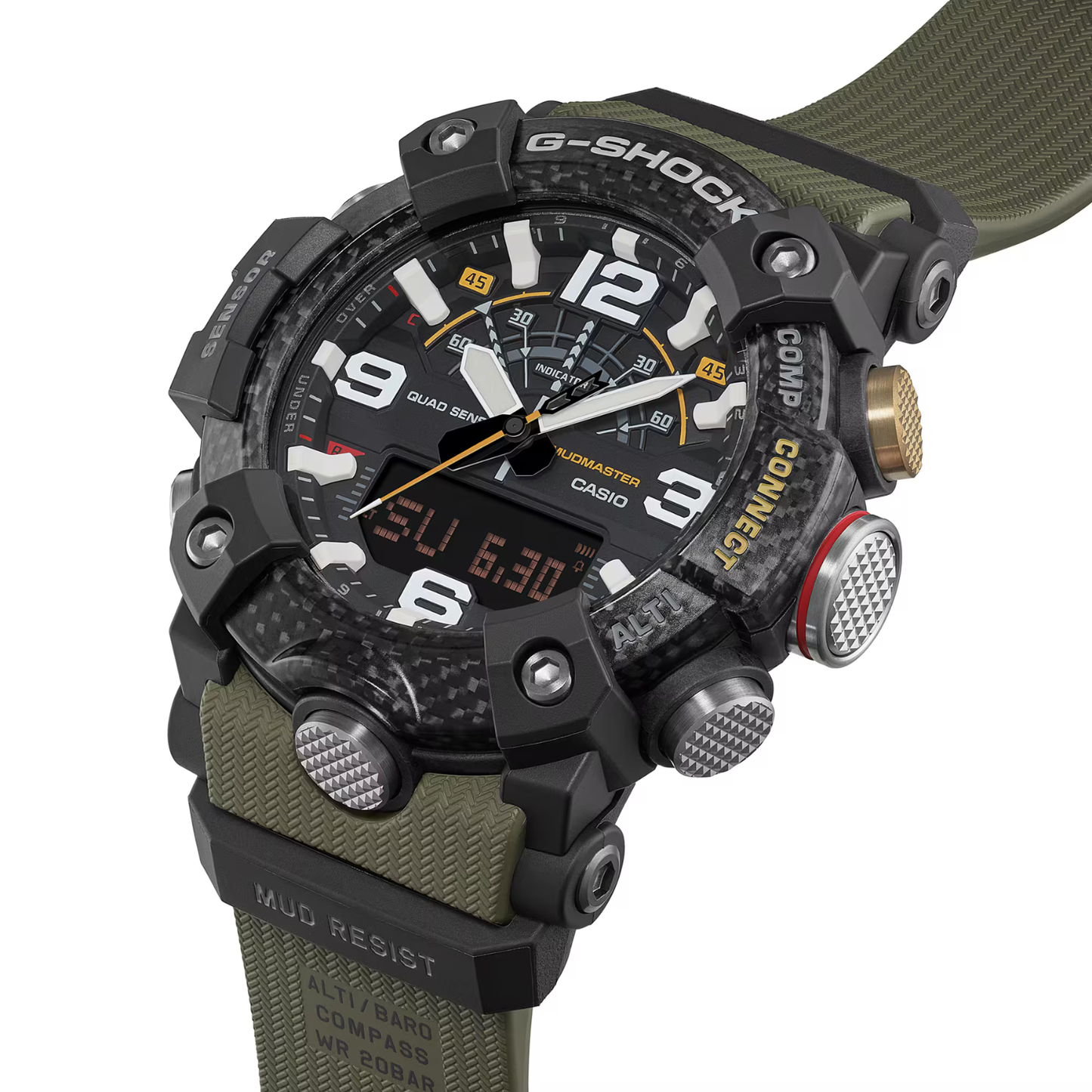 Reloj Análogo Digital Deportivo Master of G Mudmaster Negro de Hombre