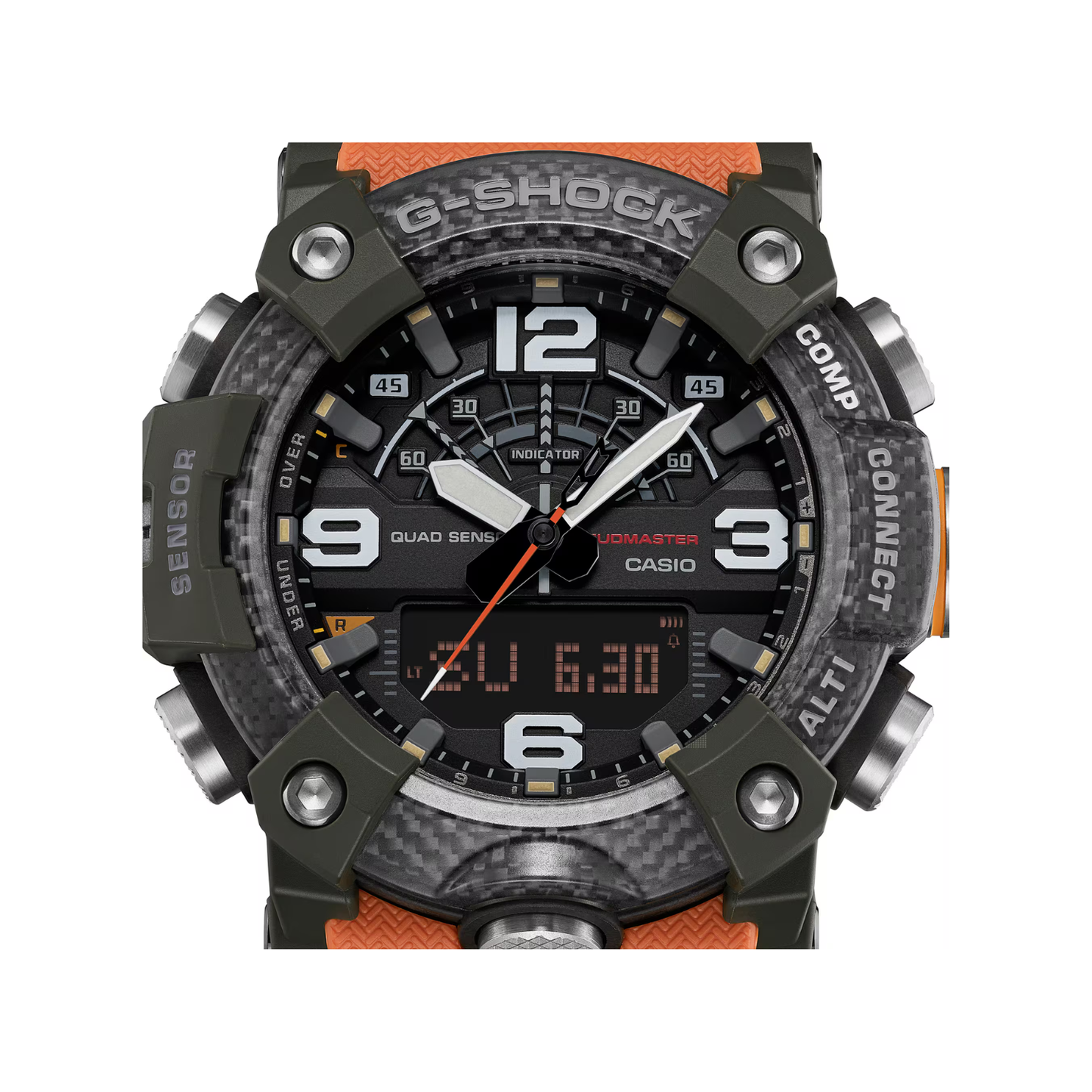 Reloj Análogo Digital Deportivo Master of G Mudmaster Negro de Hombre