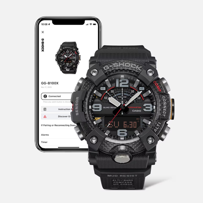 Reloj Análogo Digital Deportivo Master of G Mudmaster Negro de Hombre