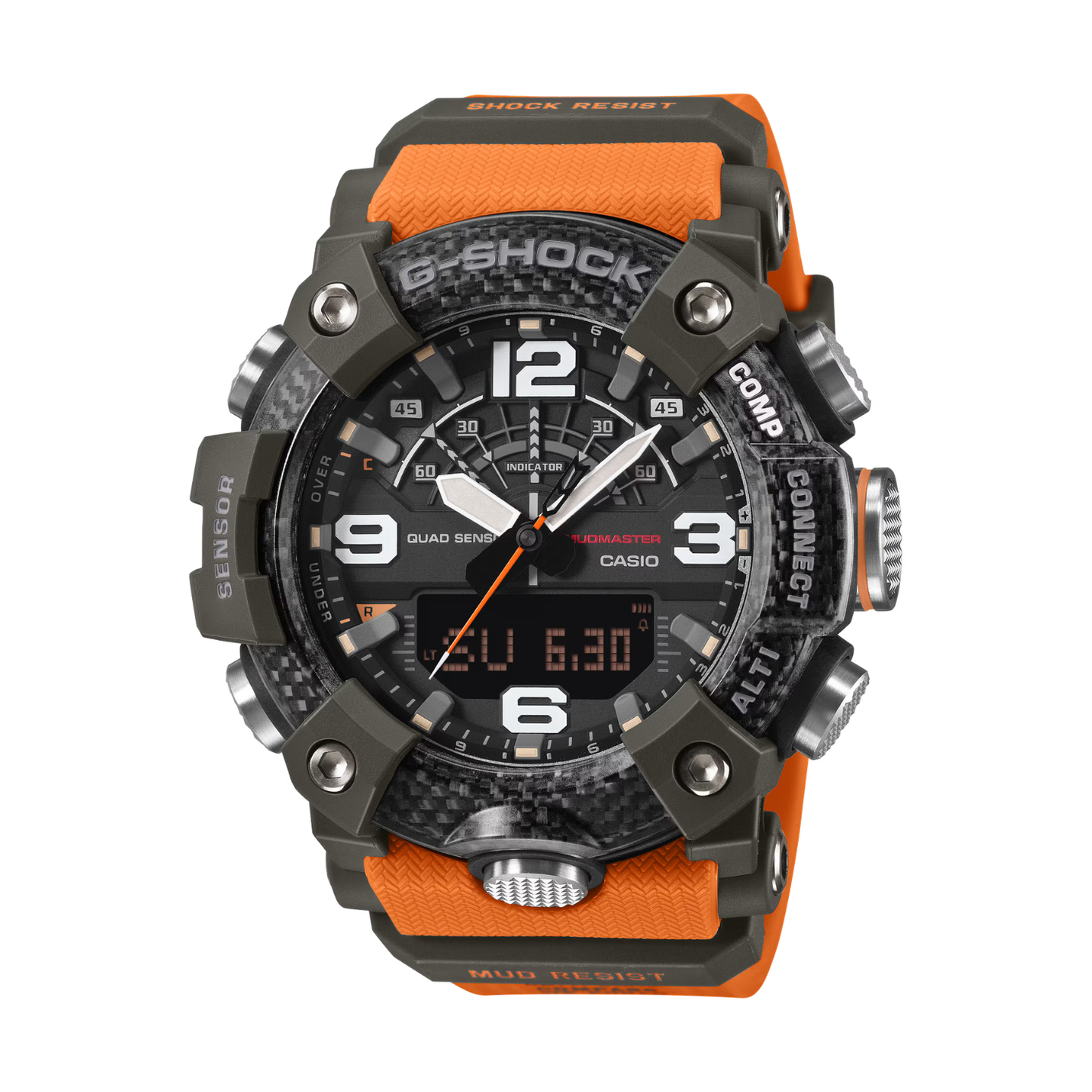Reloj Análogo Digital Deportivo Master of G Mudmaster Negro de Hombre