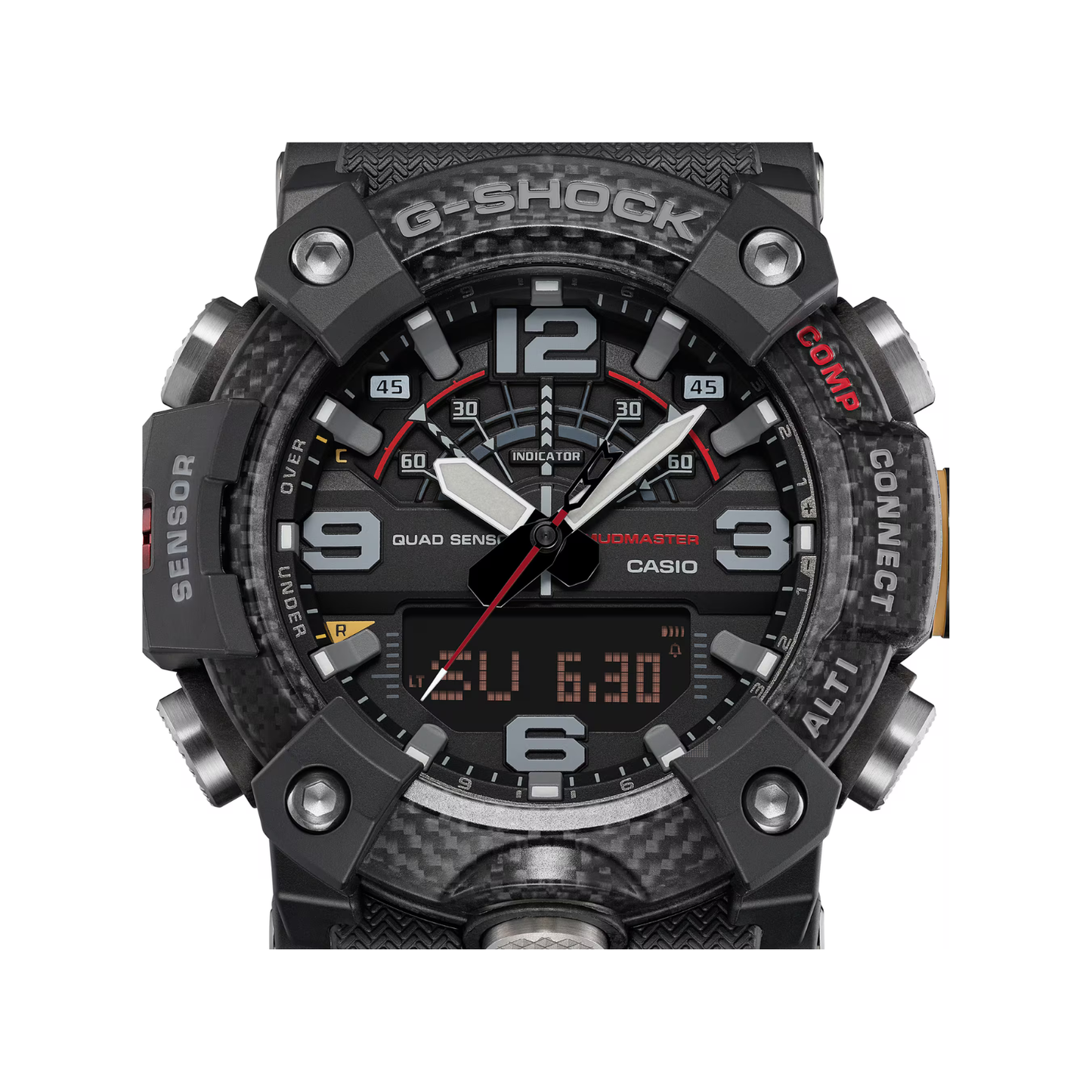 Reloj Análogo Digital Deportivo Master of G Mudmaster Negro de Hombre