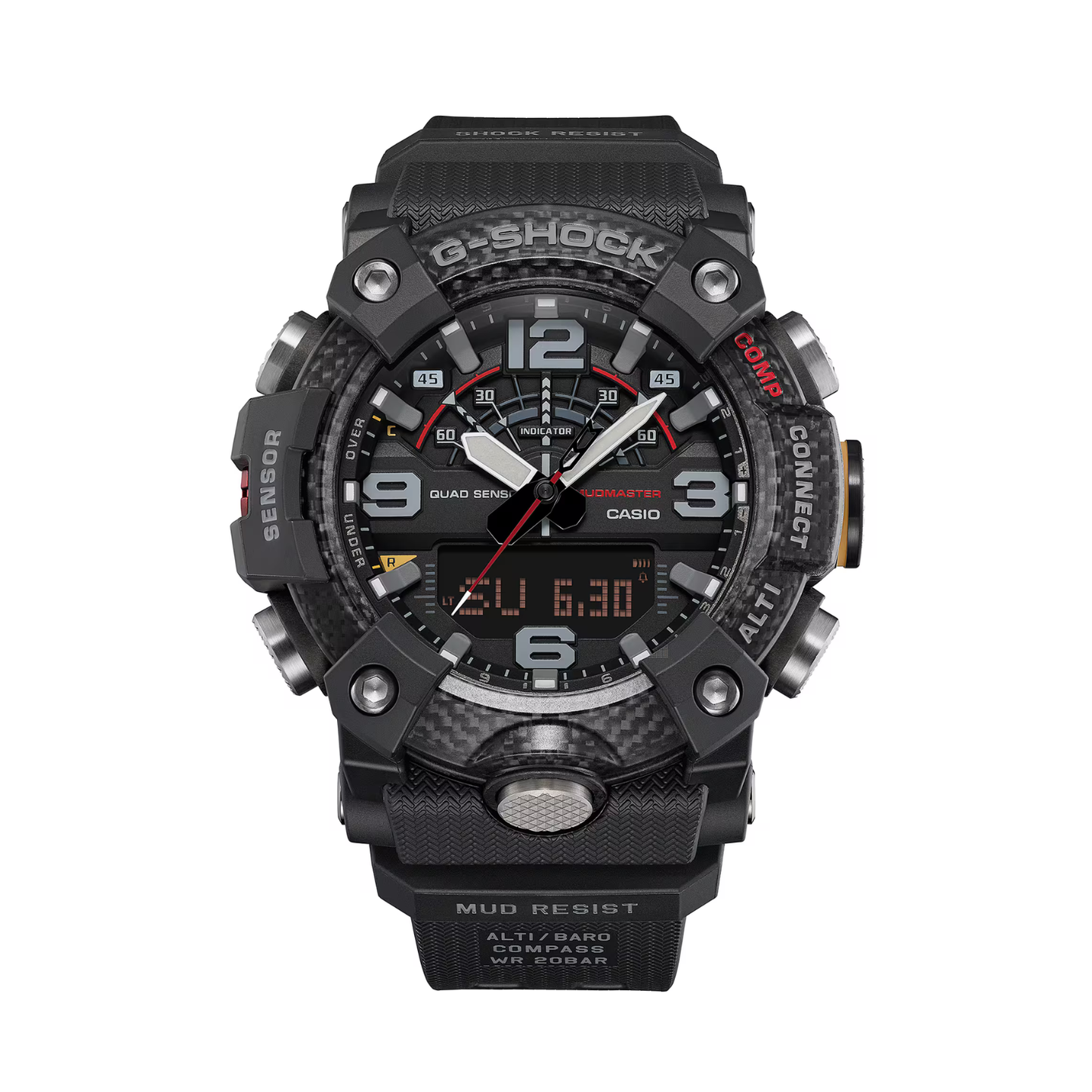 Reloj Análogo Digital Deportivo Master of G Mudmaster Negro de Hombre