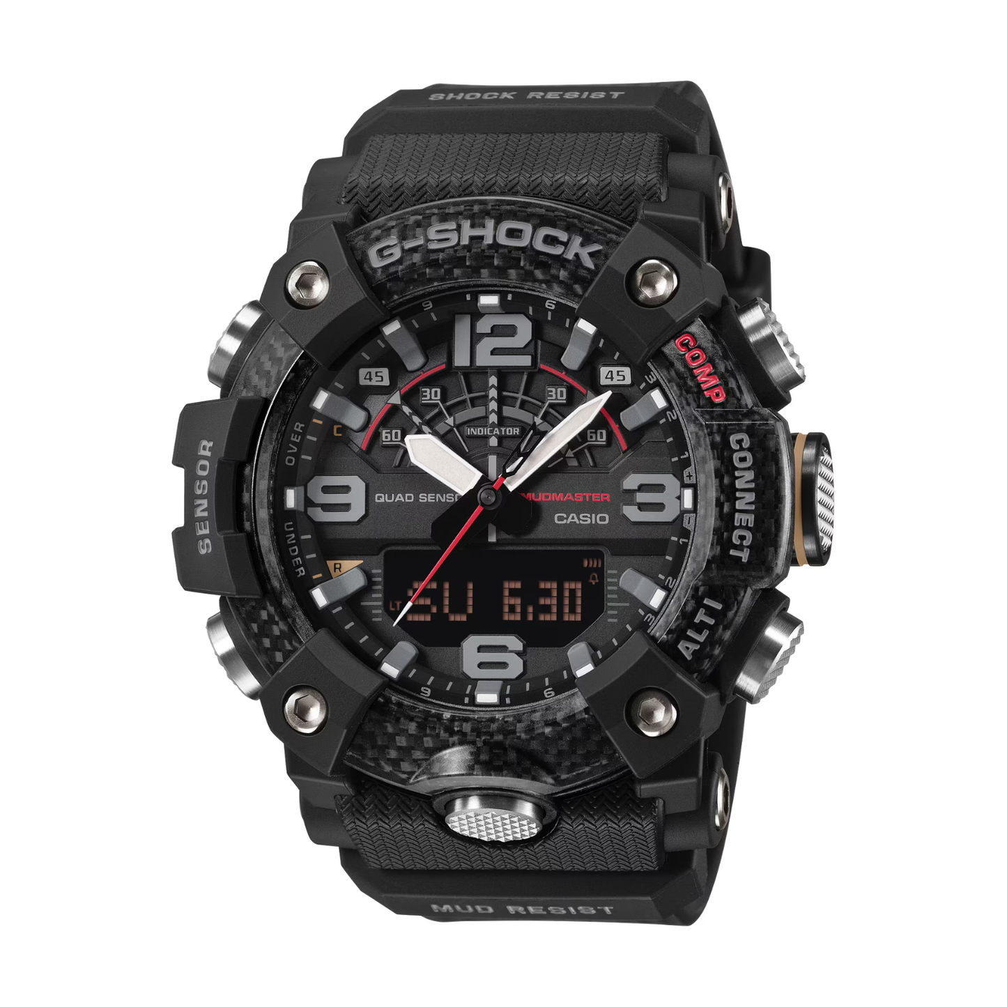 Reloj Análogo Digital Deportivo Master of G Mudmaster Negro de Hombre