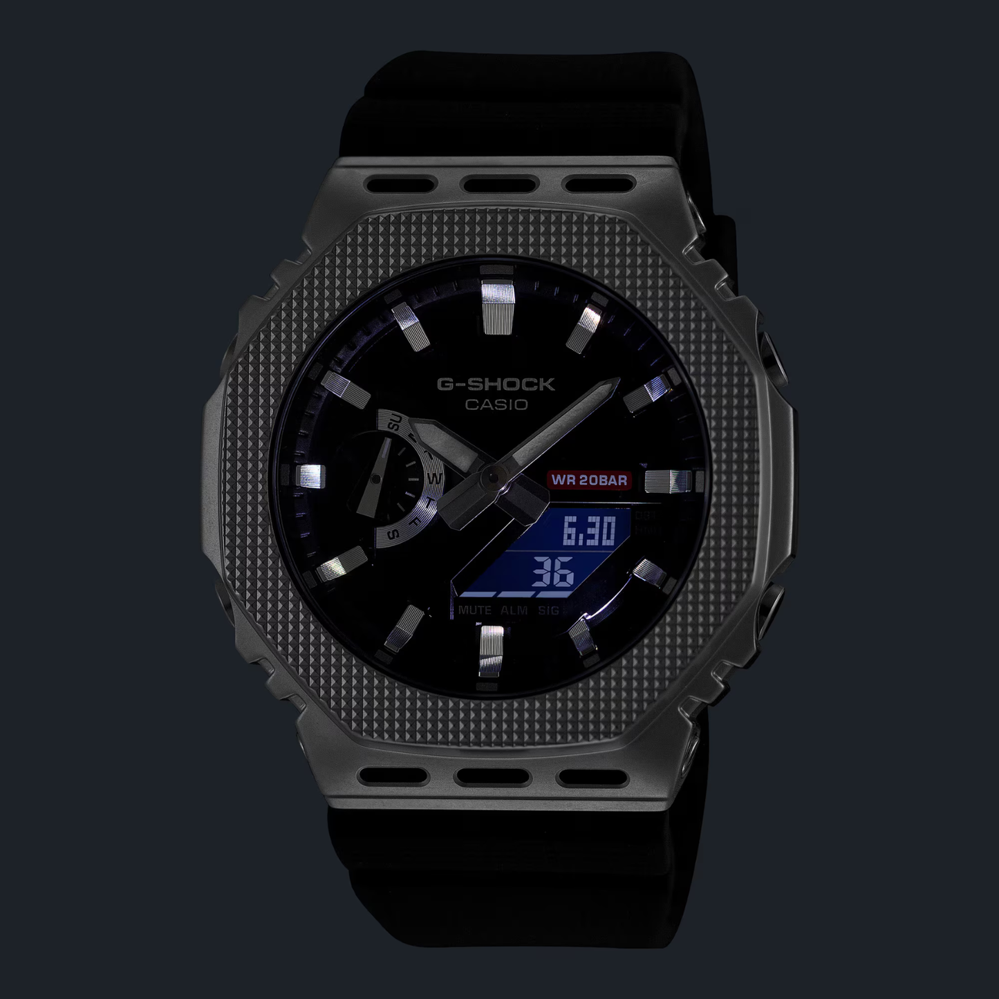 Reloj Digital Casual Negro de Hombre