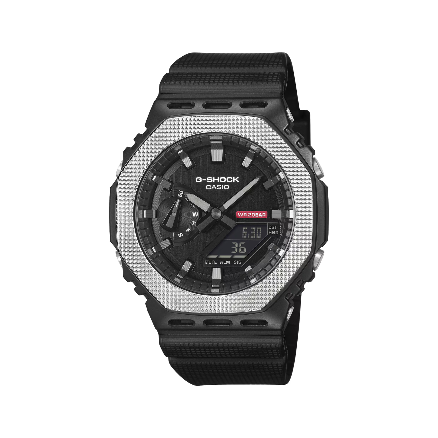 Reloj Digital Casual Negro de Hombre