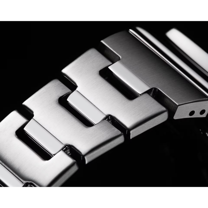 Reloj Análogo Digital Casual Plateado de Hombre