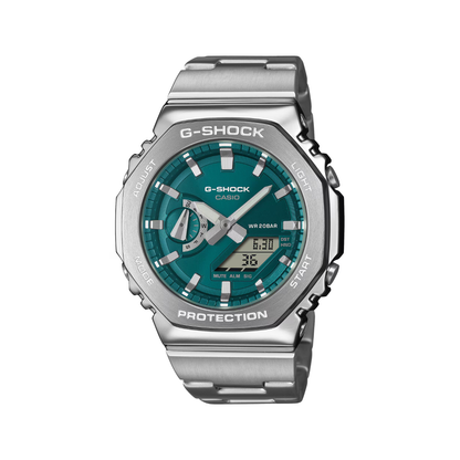 Reloj Análogo Digital Casual Plateado de Hombre