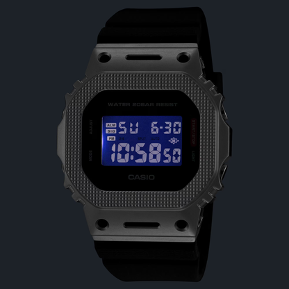 Reloj Digital Casual Negro de Mujer