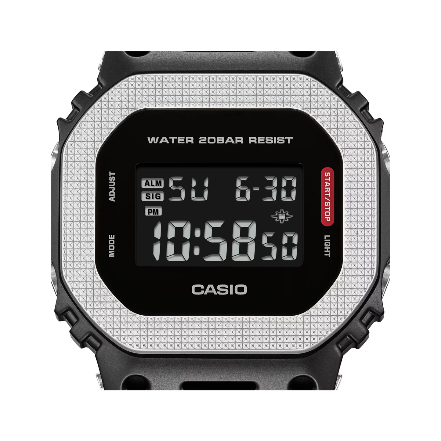 Reloj Digital Casual Negro de Mujer