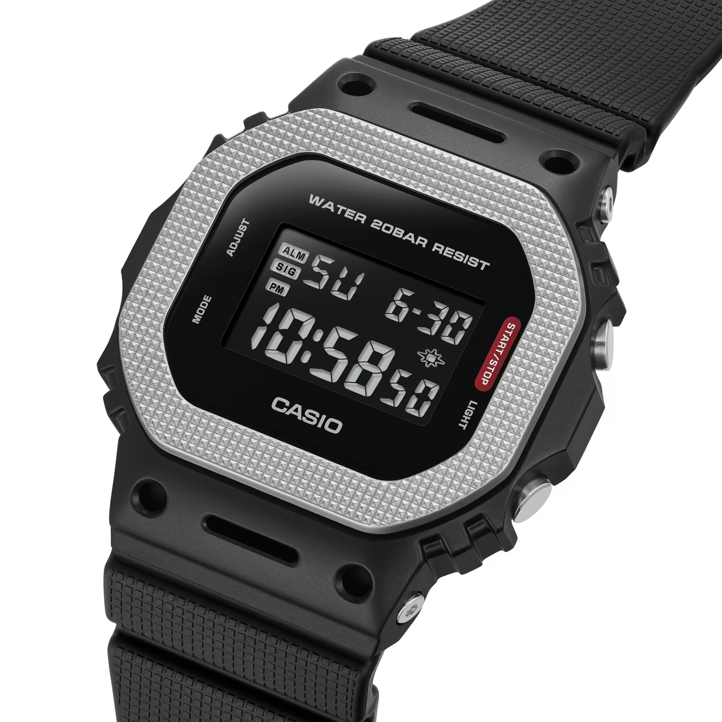 Reloj Digital Casual Negro de Mujer