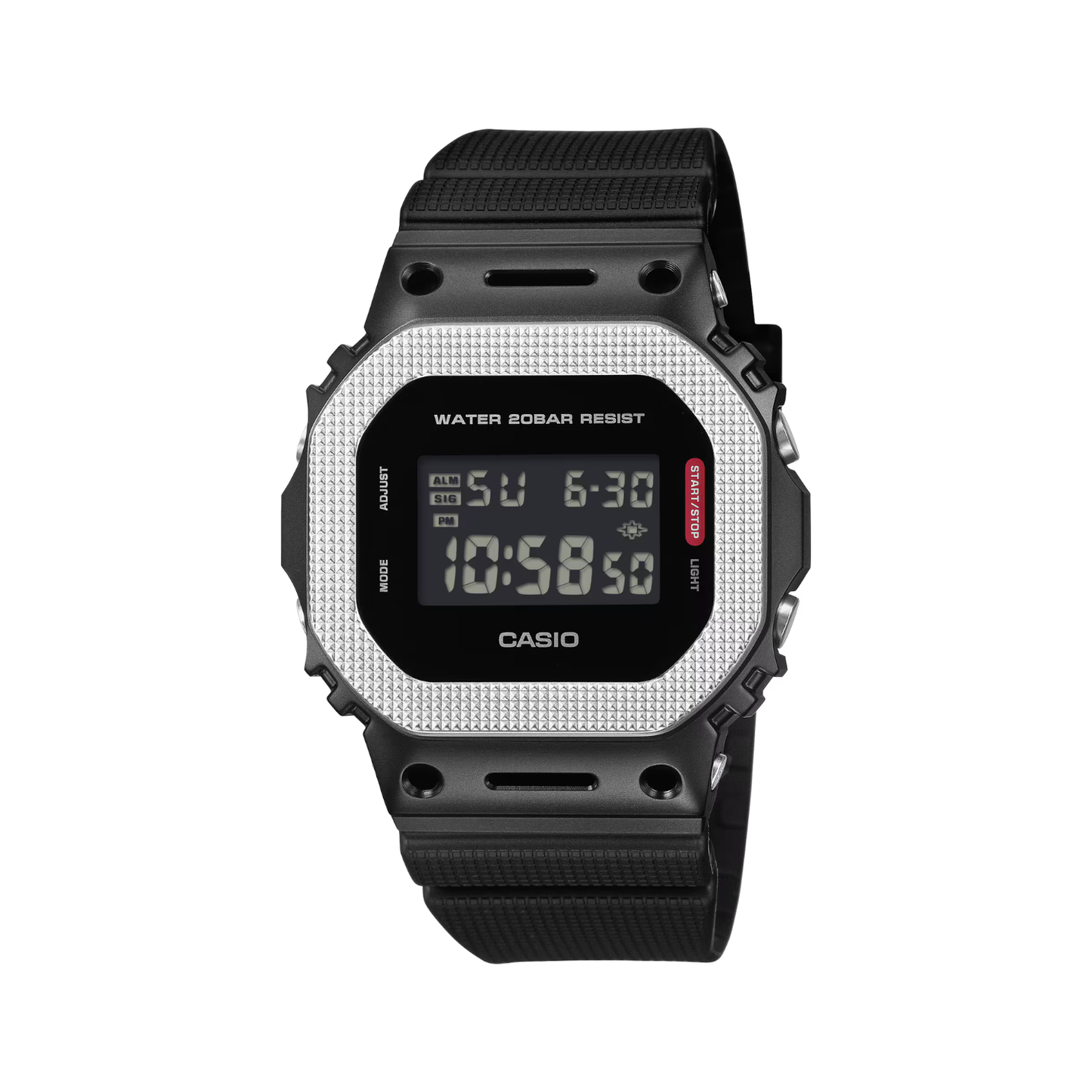 Reloj Digital Casual Negro de Mujer