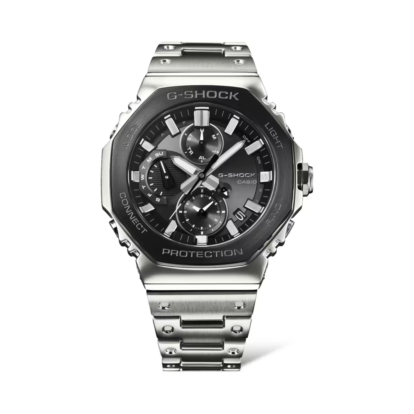 Reloj Análogo Casual Plateado de Hombre